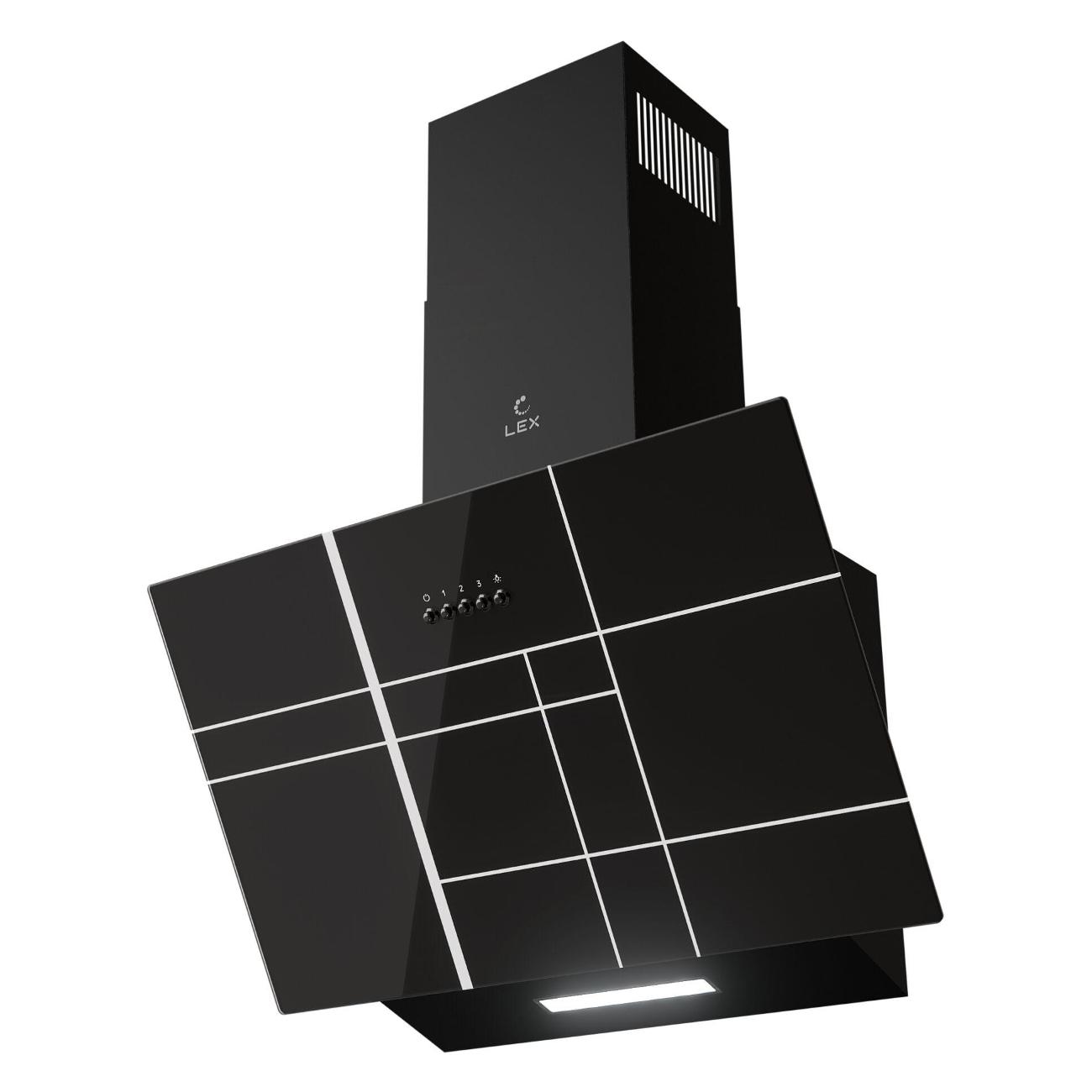 Изображение товара Вытяжка наклонная LEX MOZA 600 R1 черный