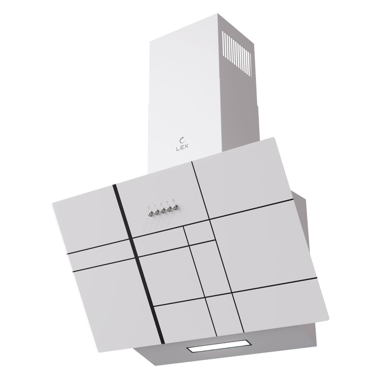 Изображение товара Вытяжка наклонная LEX MOZA 600 R1 белый