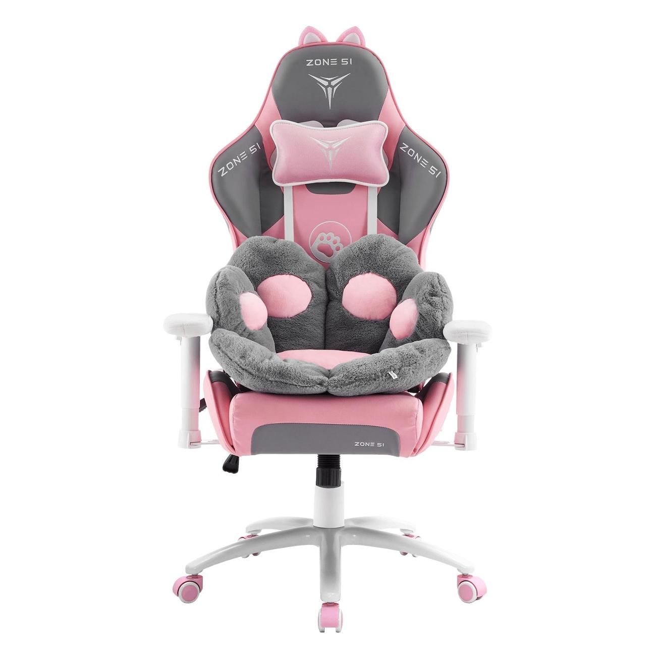 Изображение товара Кресло компьютерное игровое ZONE 51 KITTY MEOW Edition серый