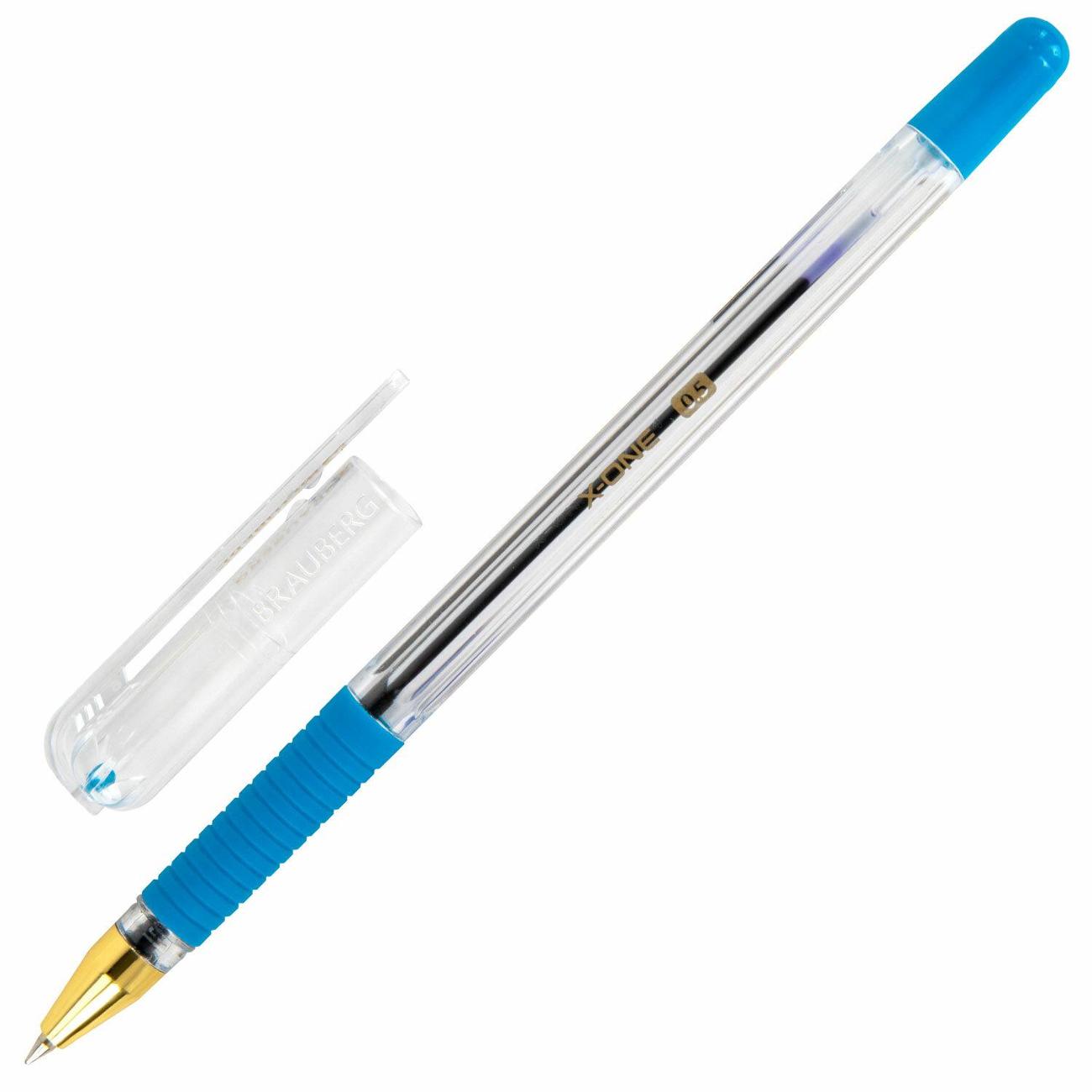 Изображение товара Набор ручек Brauberg BRG X-ONE 12шт линия 0,35мм, синяя