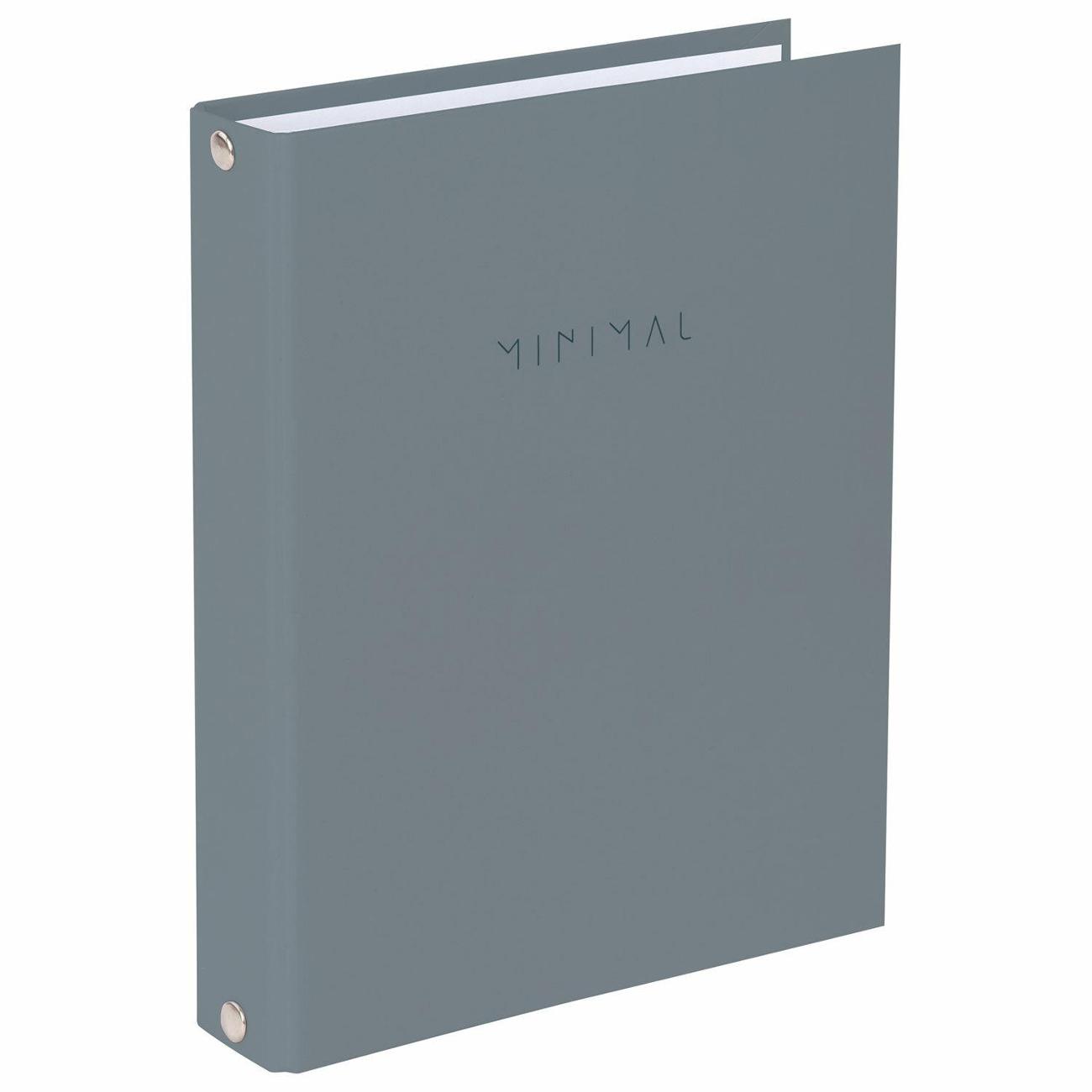 Изображение товара Тетрадь на кольцах 120 листов Brauberg 120л Minimal серая