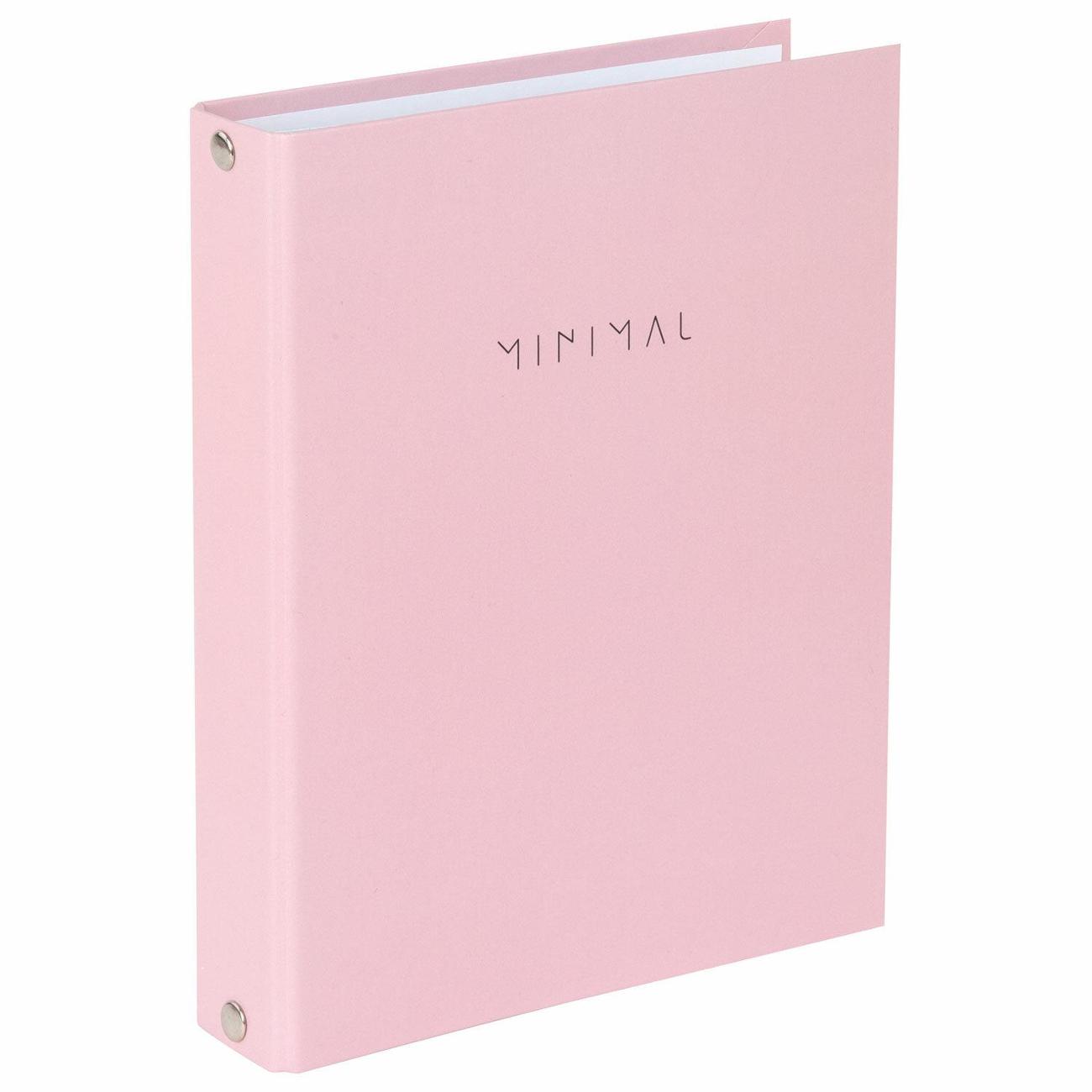 Изображение товара Тетрадь на кольцах 120 листов Brauberg 120л Minimal розовая