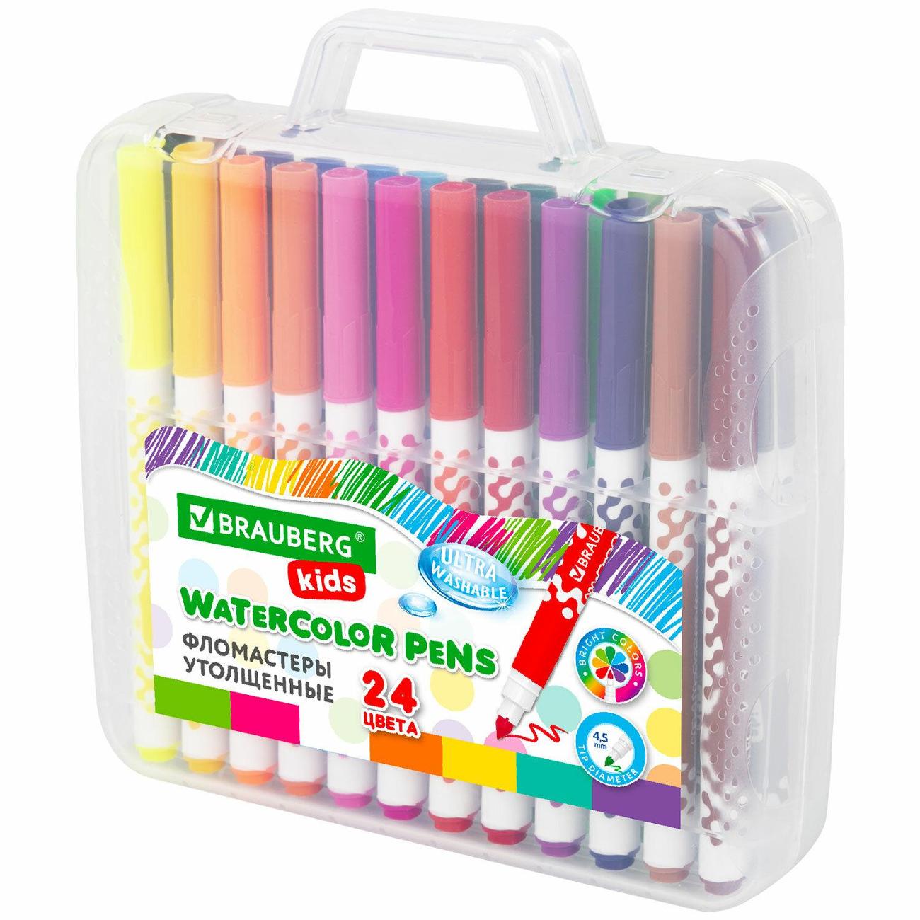 Изображение товара Фломастер Brauberg KIDS 24цв в портфельчике 152186