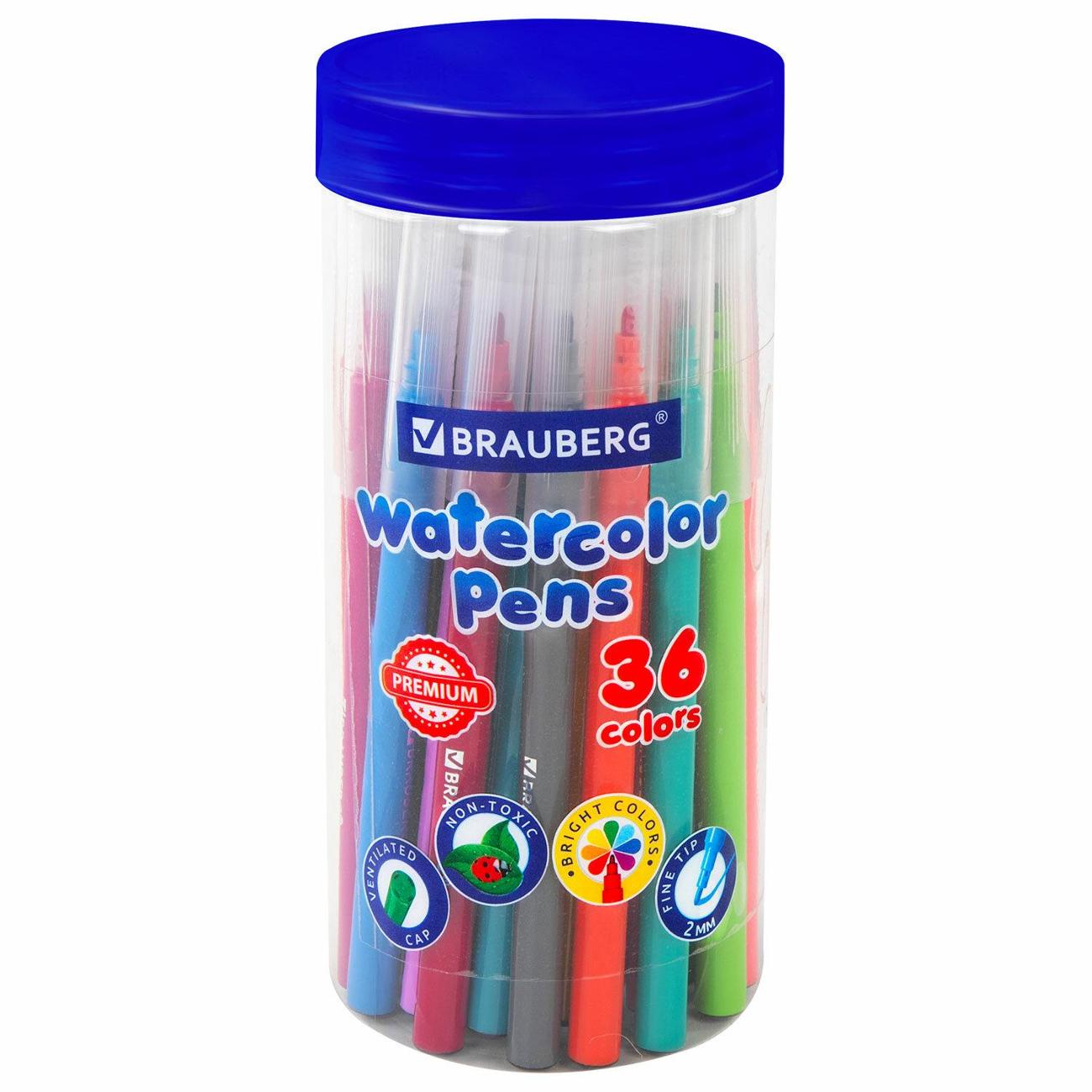 Изображение товара Фломастер Brauberg PREMIUM 36цв туба 152200