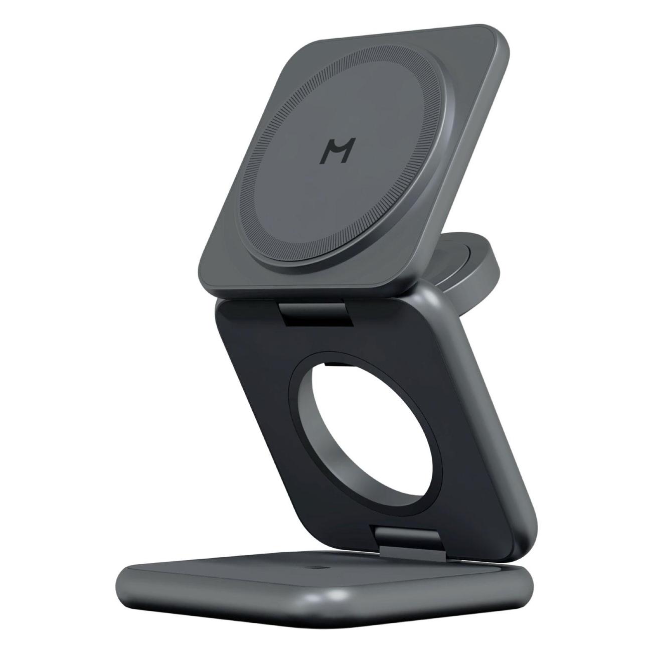 Изображение товара Беспроводное зарядное устройство Magssory Fold 3 в 1 для Samsung черное