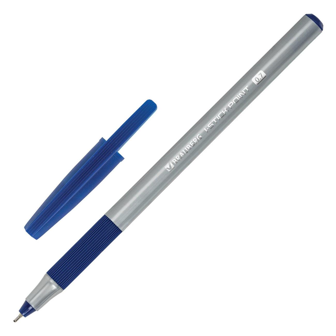 Изображение товара Ручка шариковая Brauberg "i-STICK POINT" 20 ШТ, синяя, линия 0,35 мм, 144024