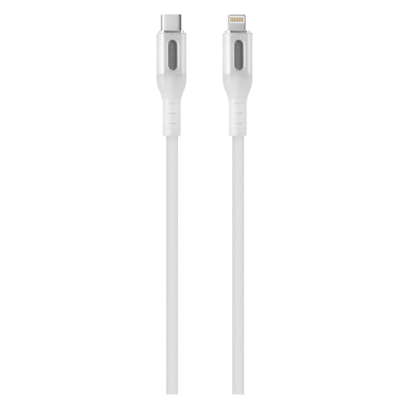 Изображение товара Дата-кабель Red Line pro (Shimmer) Type-C - Lightning 27 Вт 1 м белый с подсветкой Изображение товара Дата-кабель Red Line pro (Shimmer) Type-C - Lightning 27 Вт 1 м белый с подсветкой