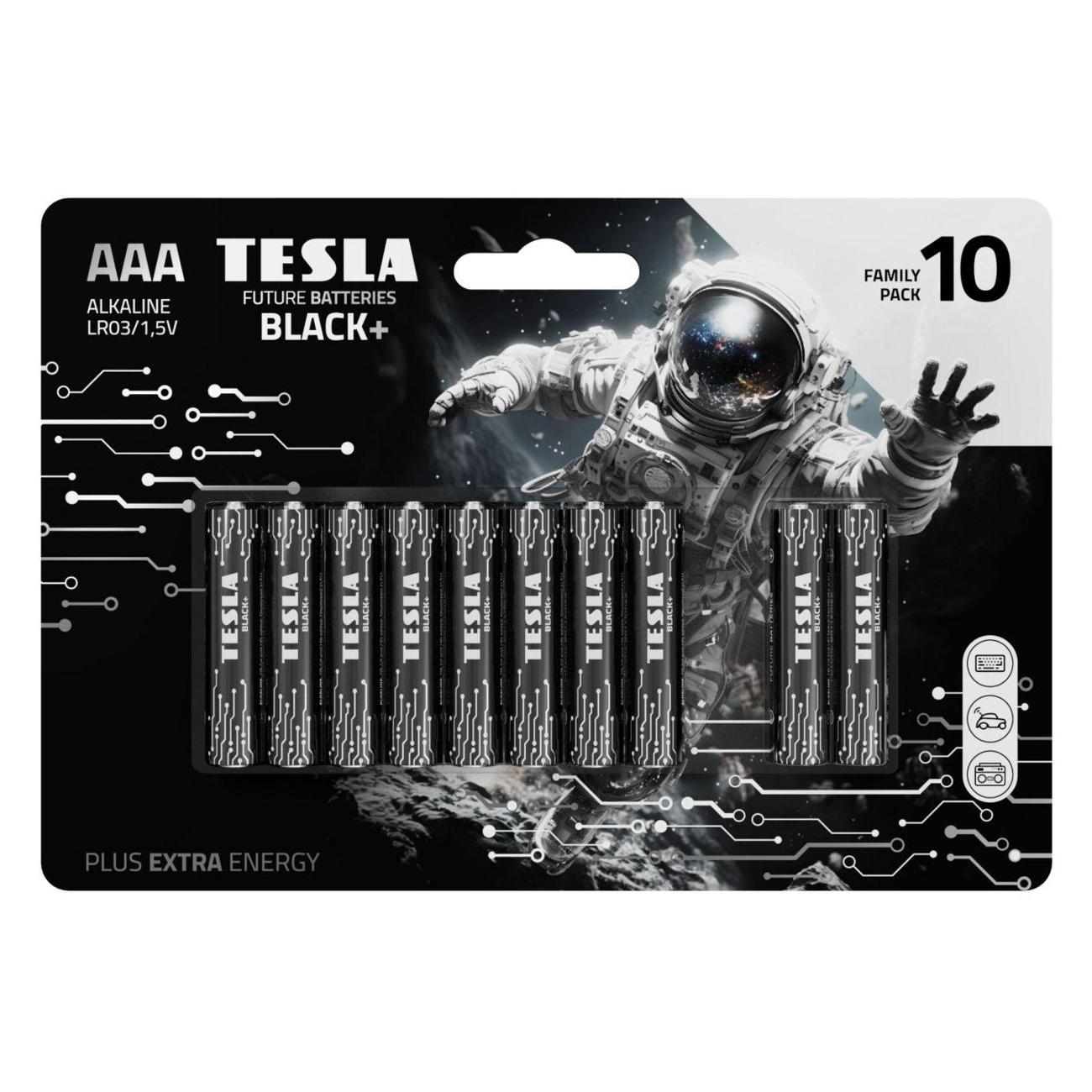 Изображение товара Батарейка алкалиновая (щелочная) Tesla AAA BLACK+ 140130