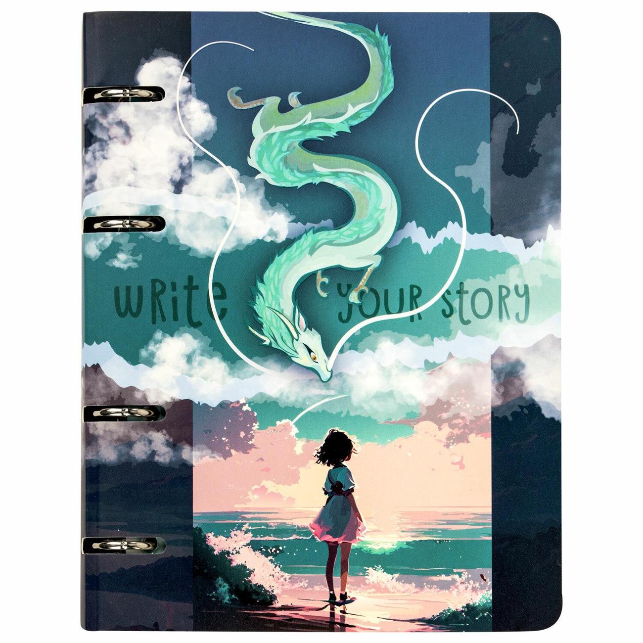 Изображение товара Тетрадь на кольцах 120 листов Brauberg Аниме 404733 Изображение товара Тетрадь на кольцах 120 листов Brauberg Аниме 404733