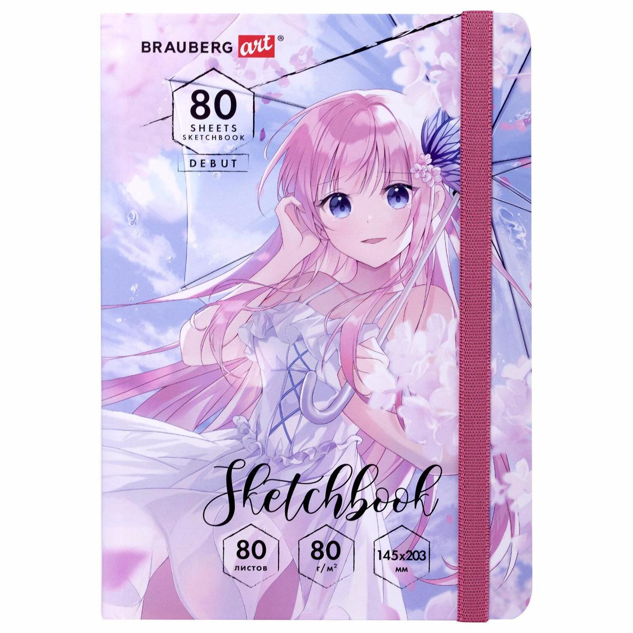 Изображение товара Блокнот А5 Brauberg 80л Аниме 114578