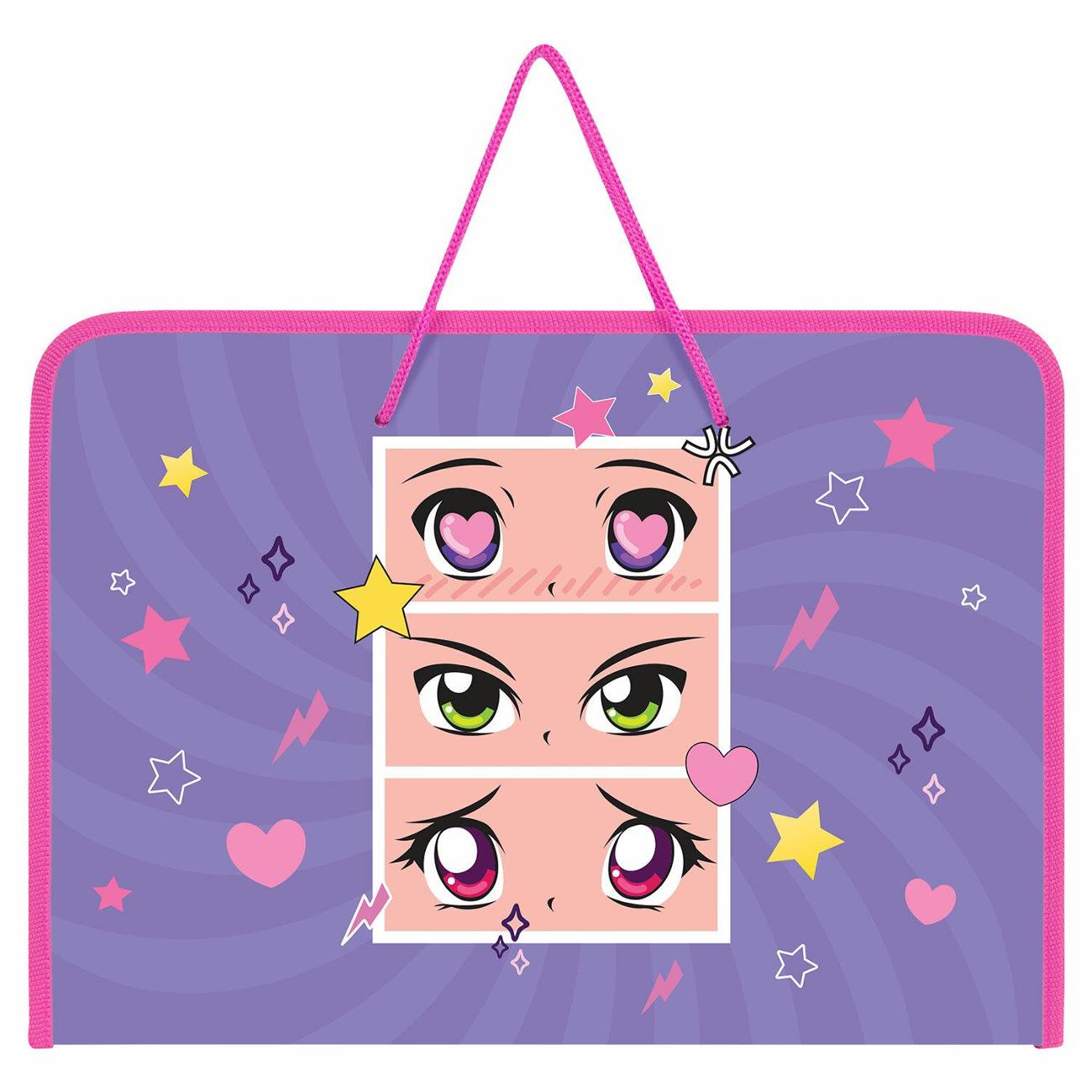 Изображение товара Папка для труда Пифагор А4 органайзер с ручками "Глаза" 272228