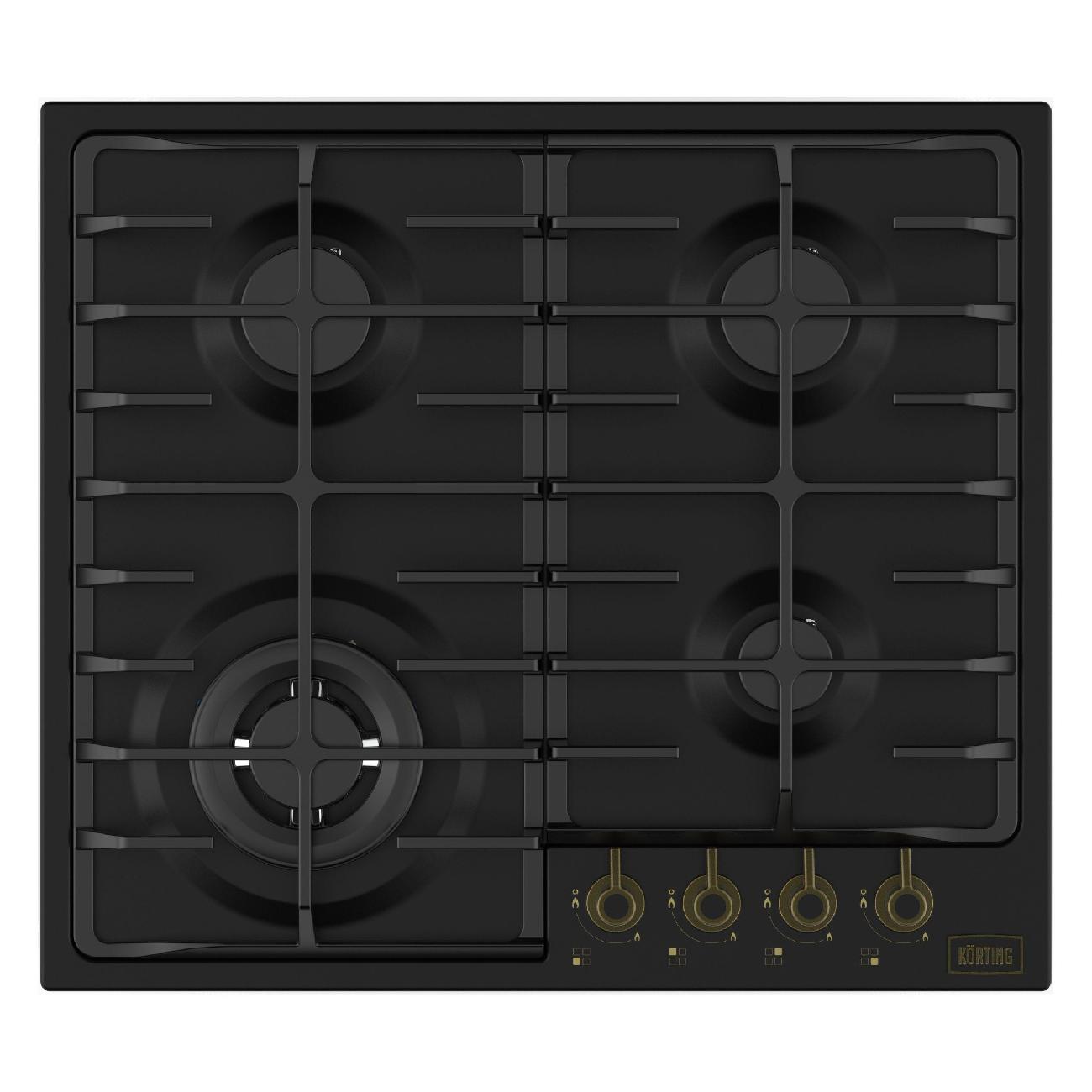 Изображение товара Встраиваемая газовая панель независимая Korting hg 674 ctrn Изображение товара Встраиваемая газовая панель независимая Korting hg 674 ctrn