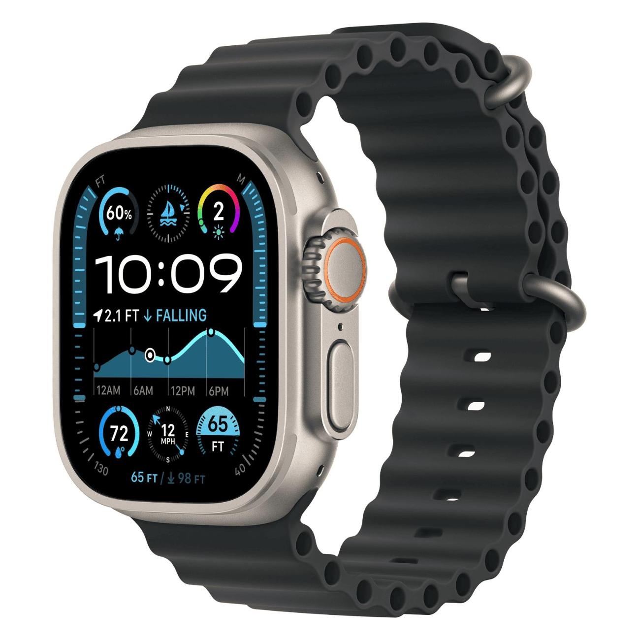 Apple Watch Ultra 2 Black Ocean Band Navy