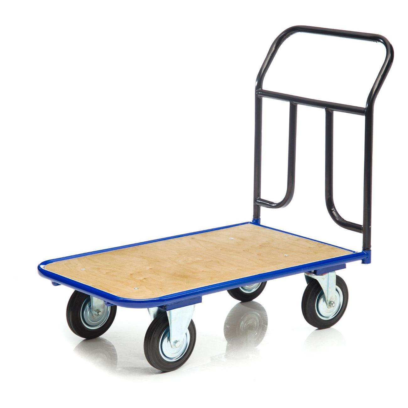 Изображение товара Тележка с платформой из фанеры 600х1000мм Стелла-техник КПТ-500-150-И