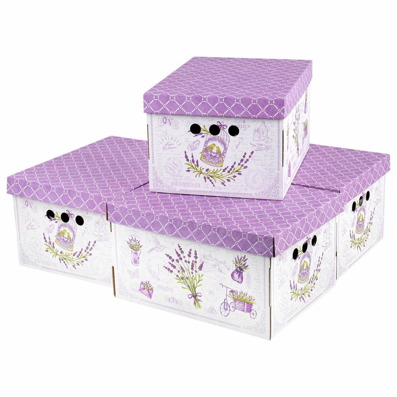 Изображение товара Короб для хранения Brauberg Лаванда 330х250х185мм