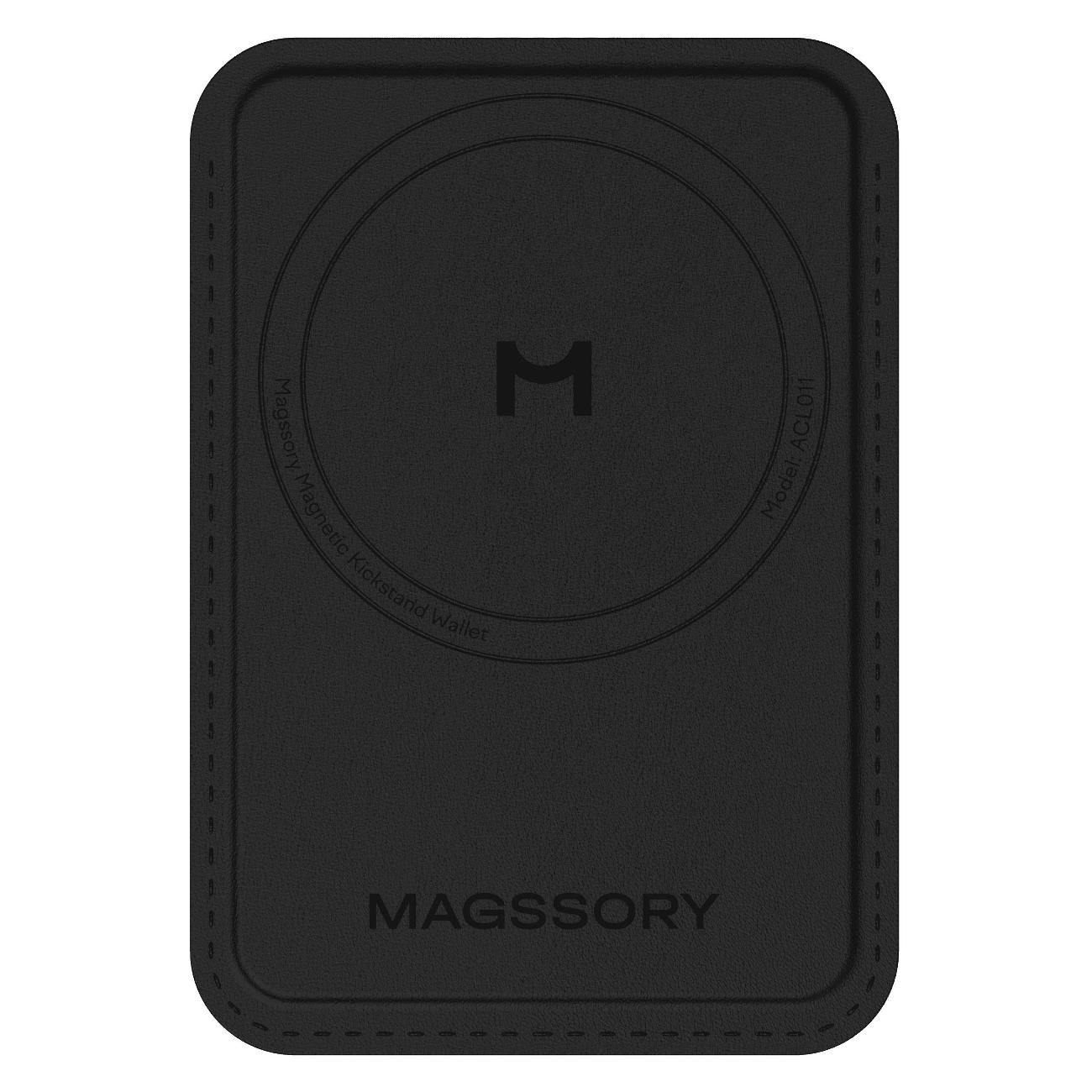 Изображение товара Картхолдер для телефона Magssory Duo Magnetic Kickstand Wallet Magsafe, миднайт