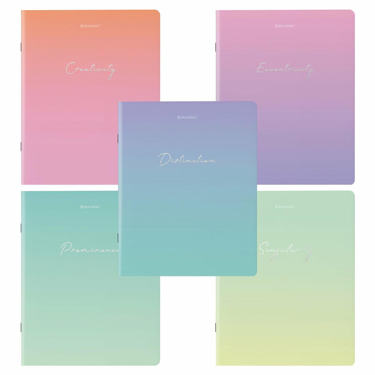 Изображение товара Тетрадь Brauberg 48л 5шт Вдохновение 404399