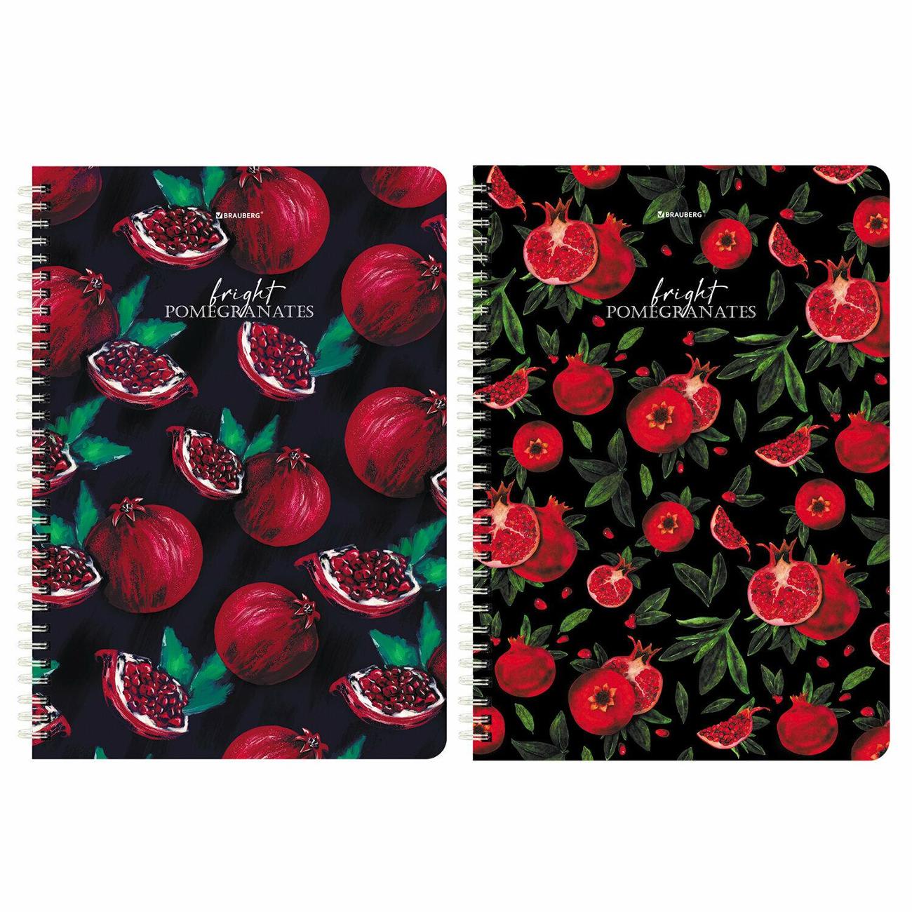 Изображение товара Тетрадь Brauberg А4 2шт 96л Гранаты гребень 404389 Изображение товара Тетрадь Brauberg А4 2шт 96л Гранаты гребень 404389