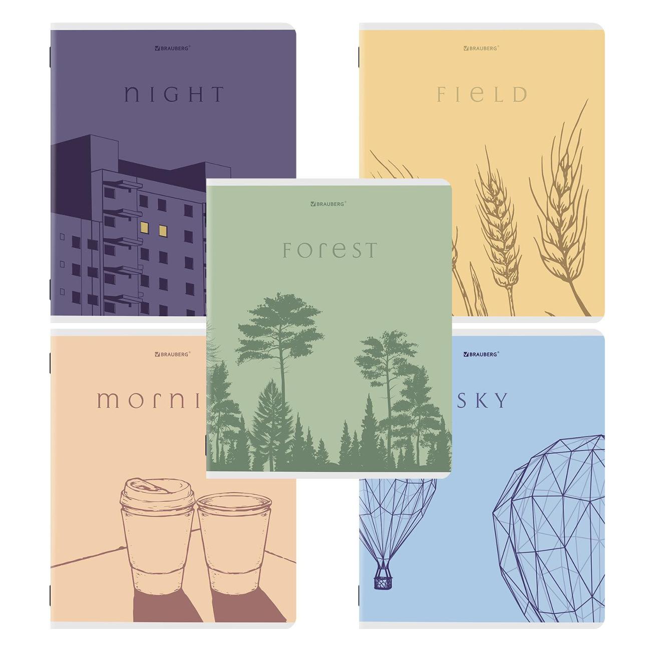 Изображение товара Тетрадь Brauberg ДЭК 48л 5шт Силуэты 404921