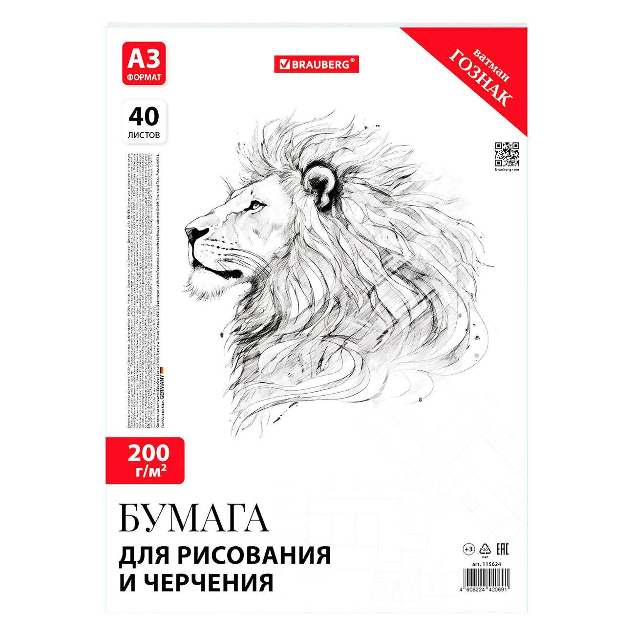 Изображение товара Бумага для черчения Brauberg 115624