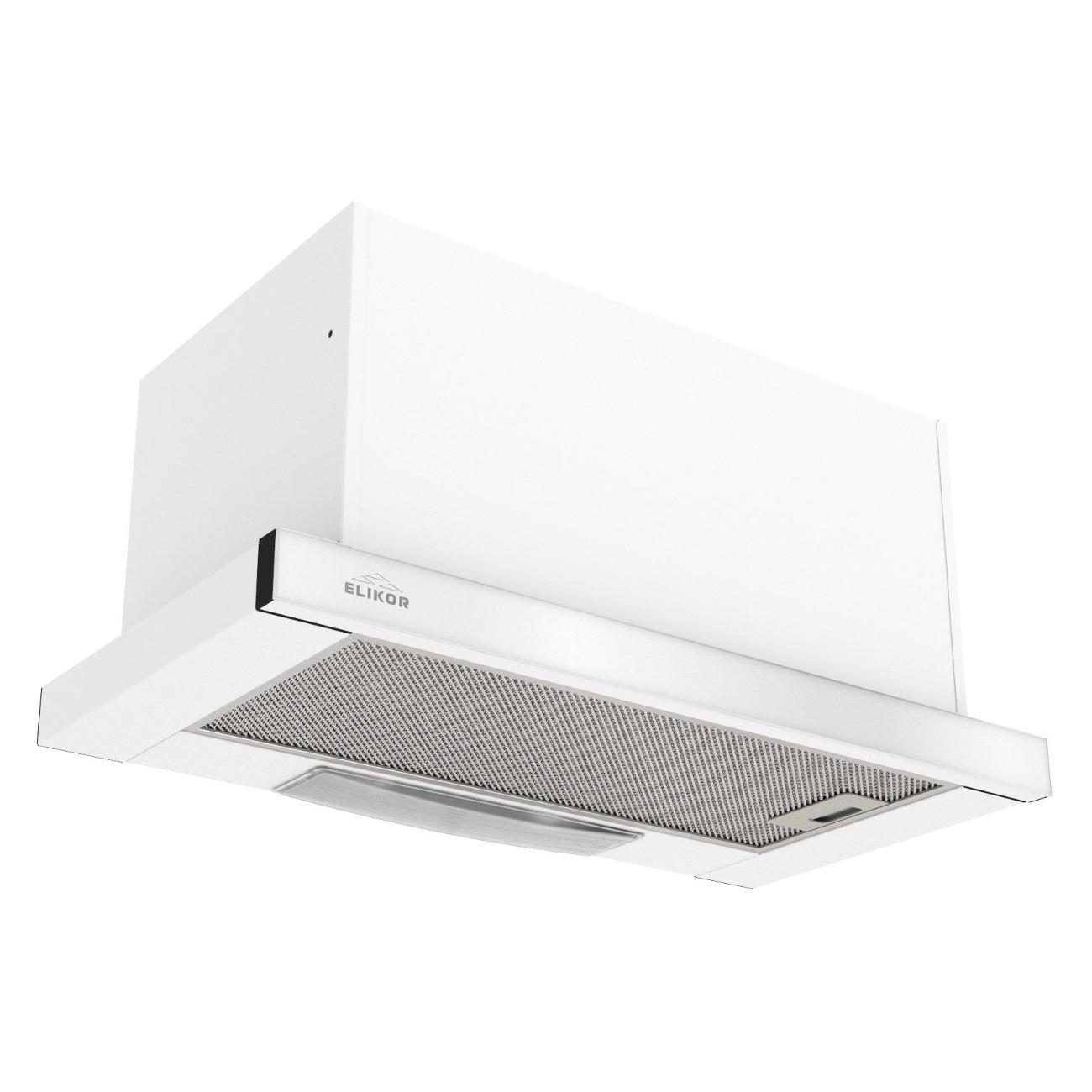 Изображение товара Вытяжка встраиваемая в шкаф Elikor Интегра GLASS 60П-650 белый/стекло белое