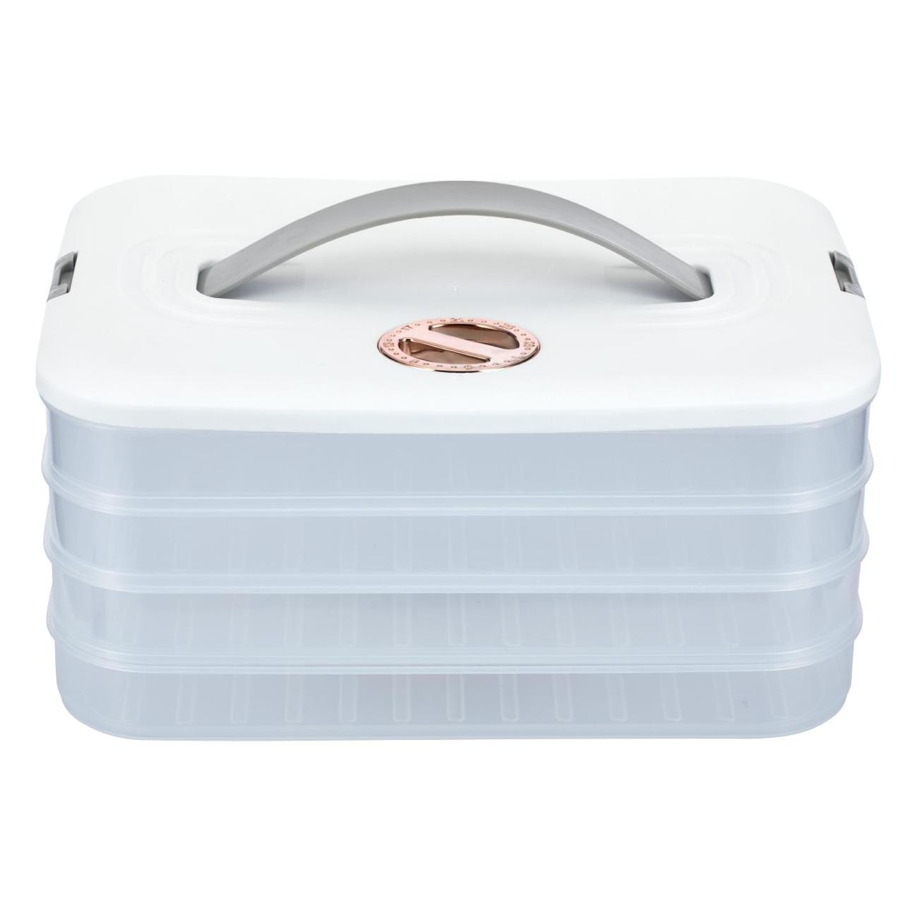 Изображение товара Контейнер для хранения и заморозки 4 секции REGENT inox 30.5х23х14 см (93-DE-DB-01-04)