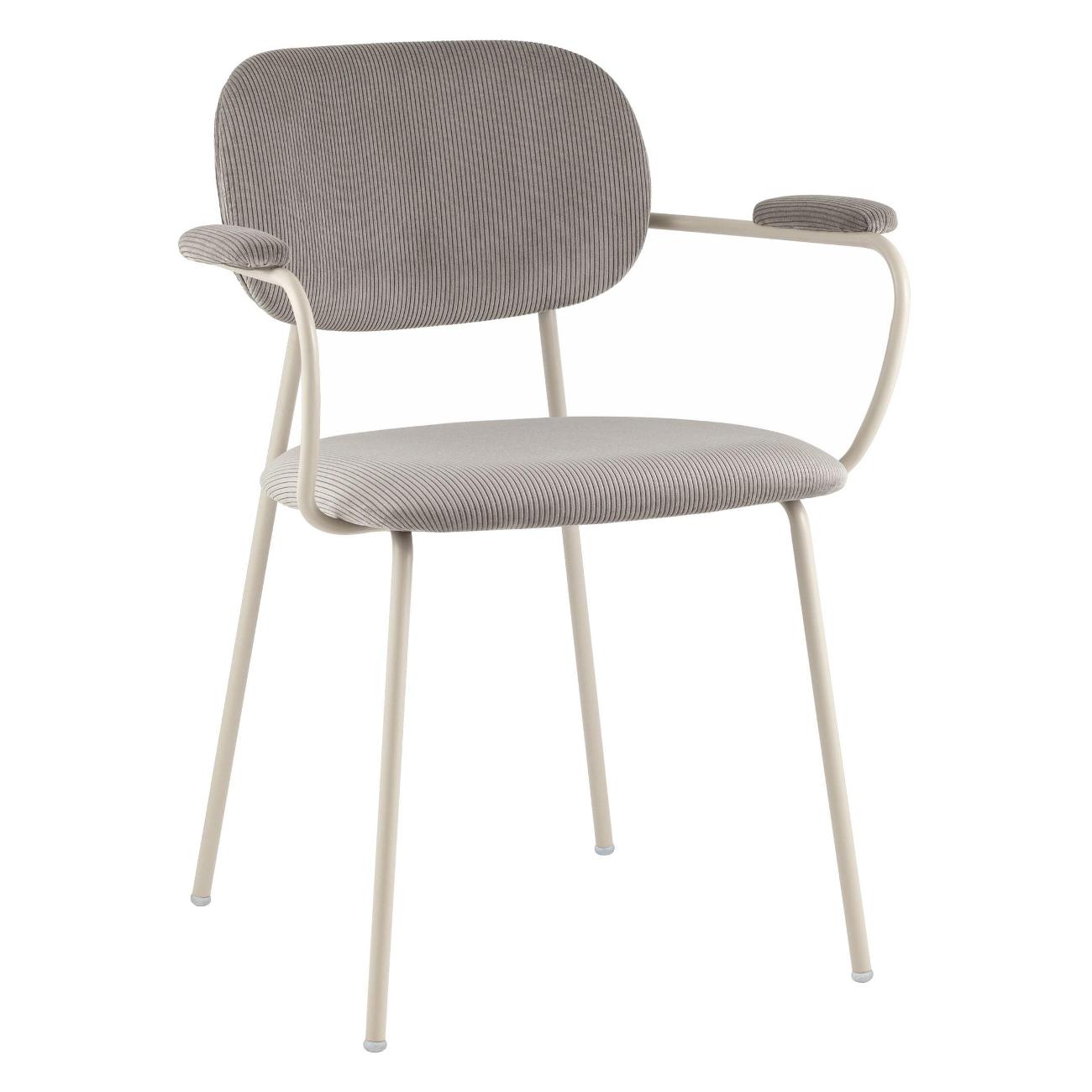 Изображение товара Стул обеденный Stool Group Кэрол, серый, серые ножки (комплект 4шт)