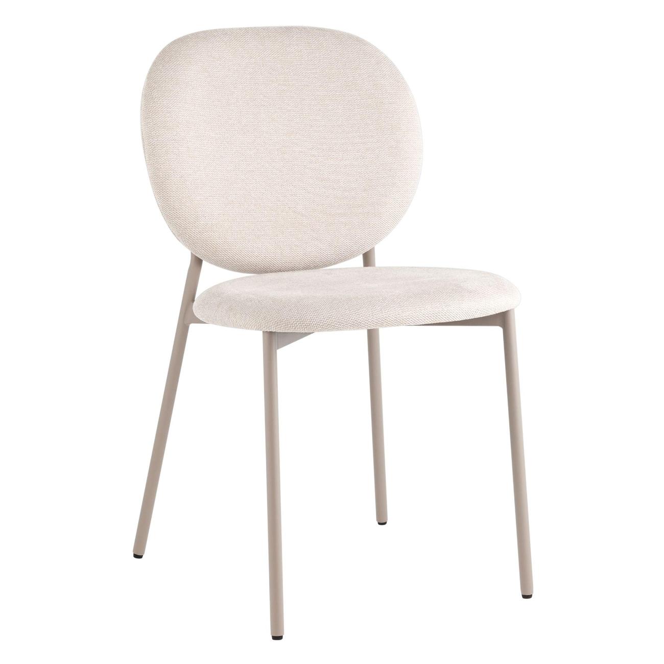 Изображение товара Стул обеденный Stool Group Pip, бежевый, кремовые ножки NP (комплект 4шт