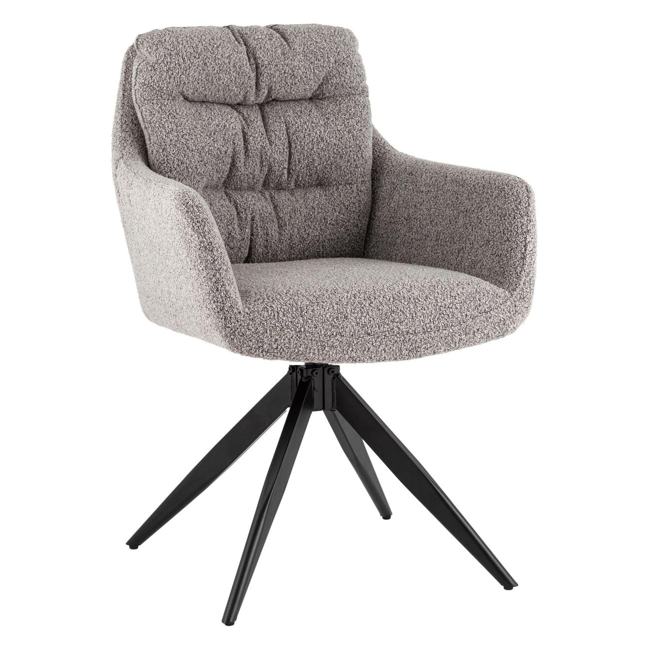 Изображение товара Стул обеденный Stool Group Nia, букле серый (комплект 2шт)