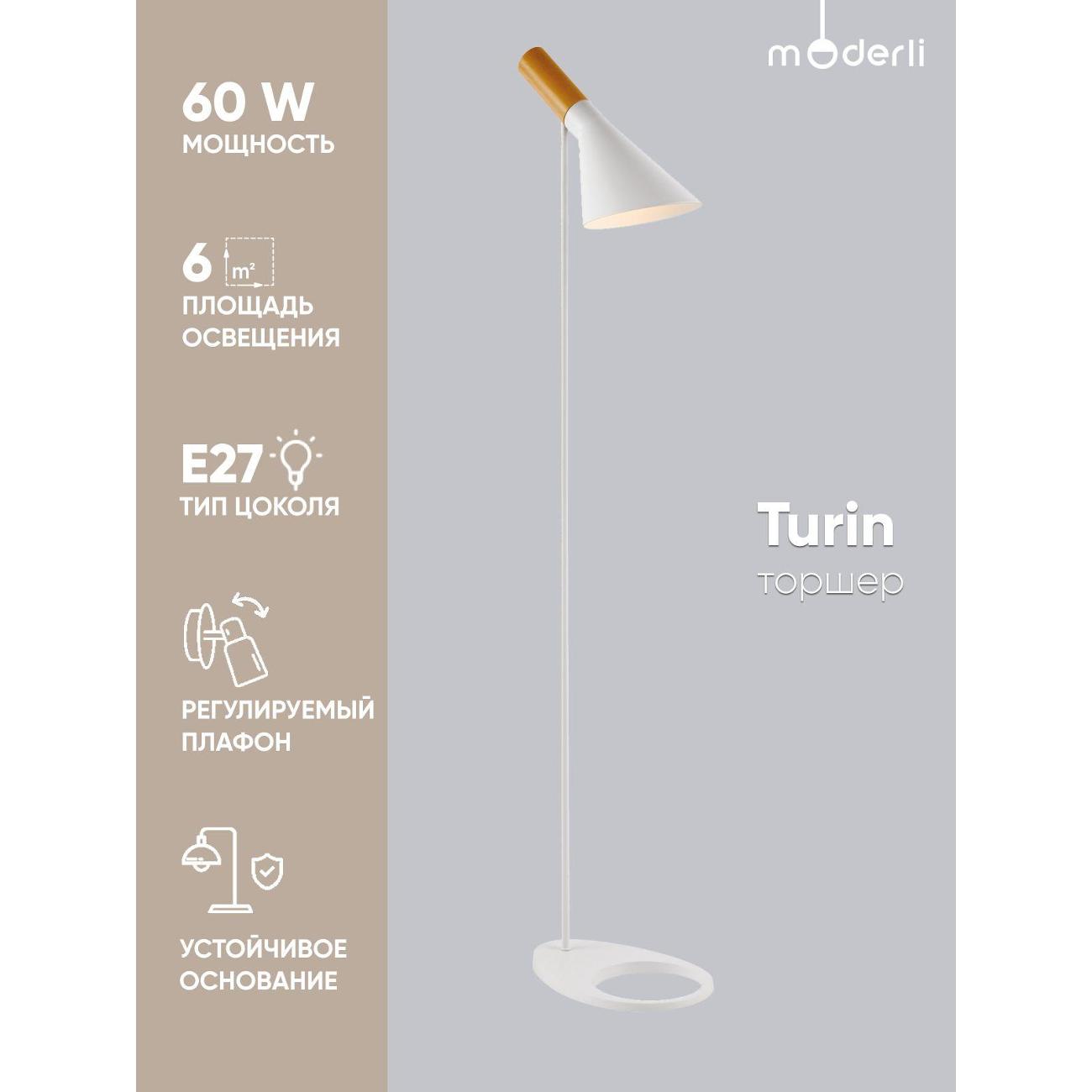 Изображение товара Светильник напольный Moderli Turin V10475-1F