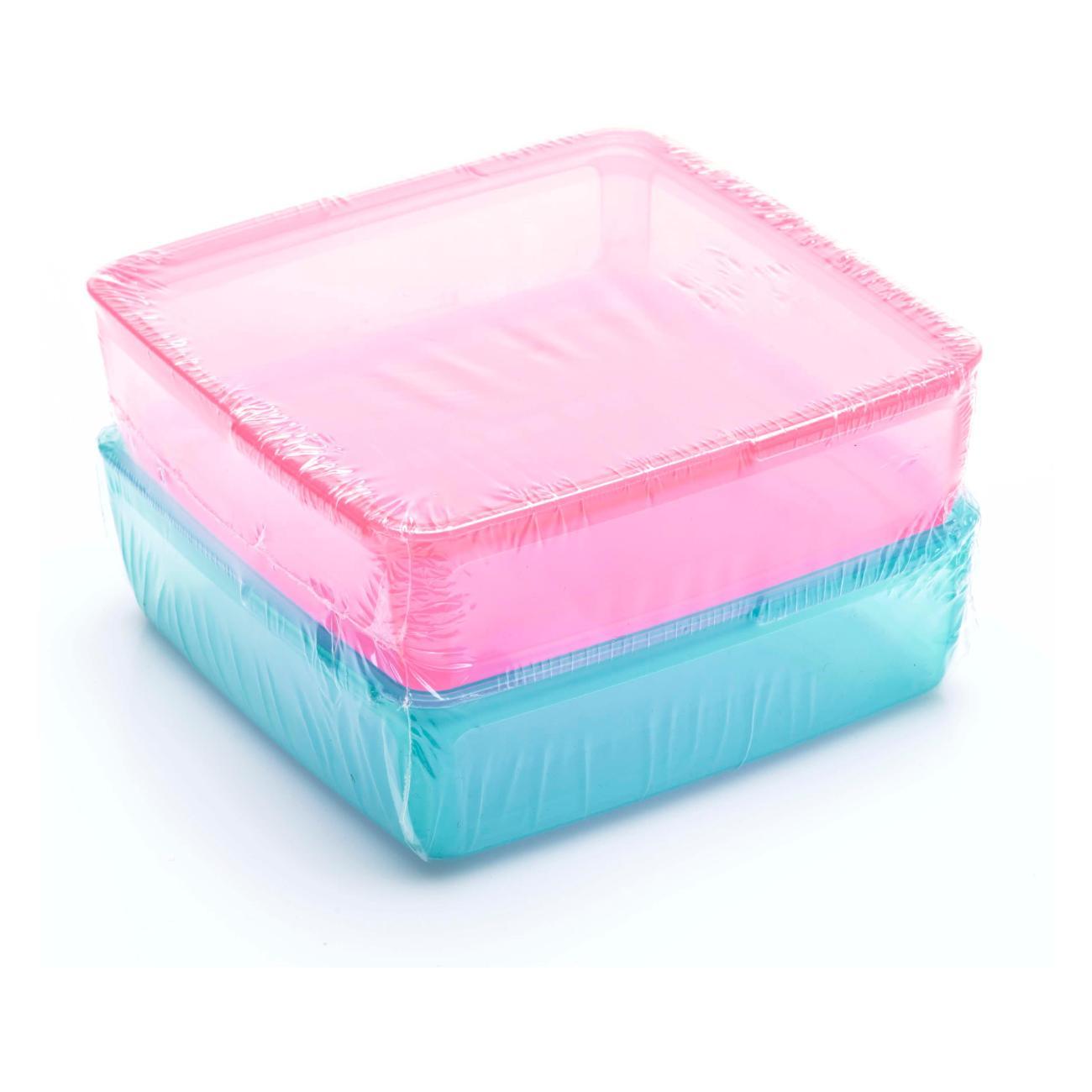 Изображение товара Контейнер для продуктов Smash 31413 бирюзовый/ розовый