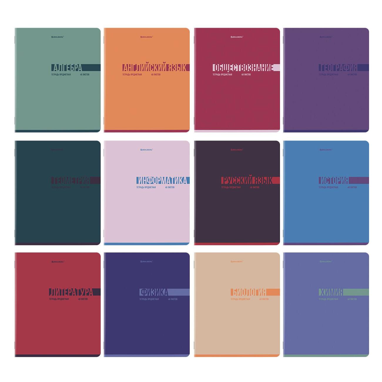 Изображение товара Тетрадь предметная Brauberg 12шт 405163