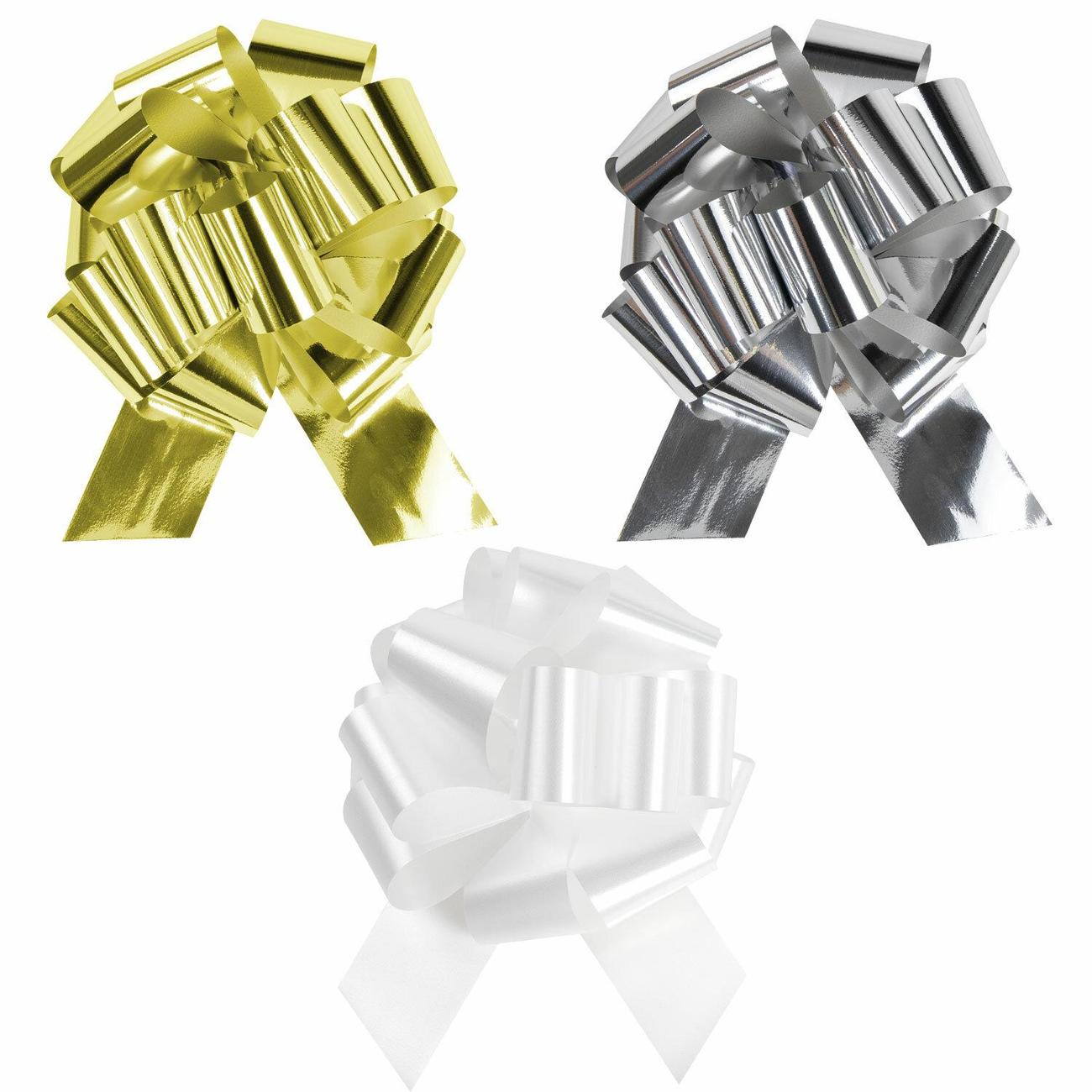 Изображение товара Бант-шар Золотая сказка d15см, 3шт (591832)