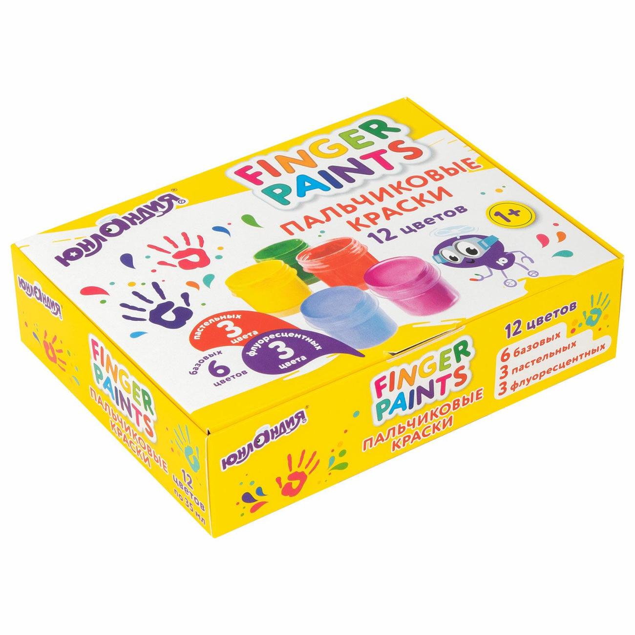 Изображение товара Краски пальчиковые Юнландия 192570