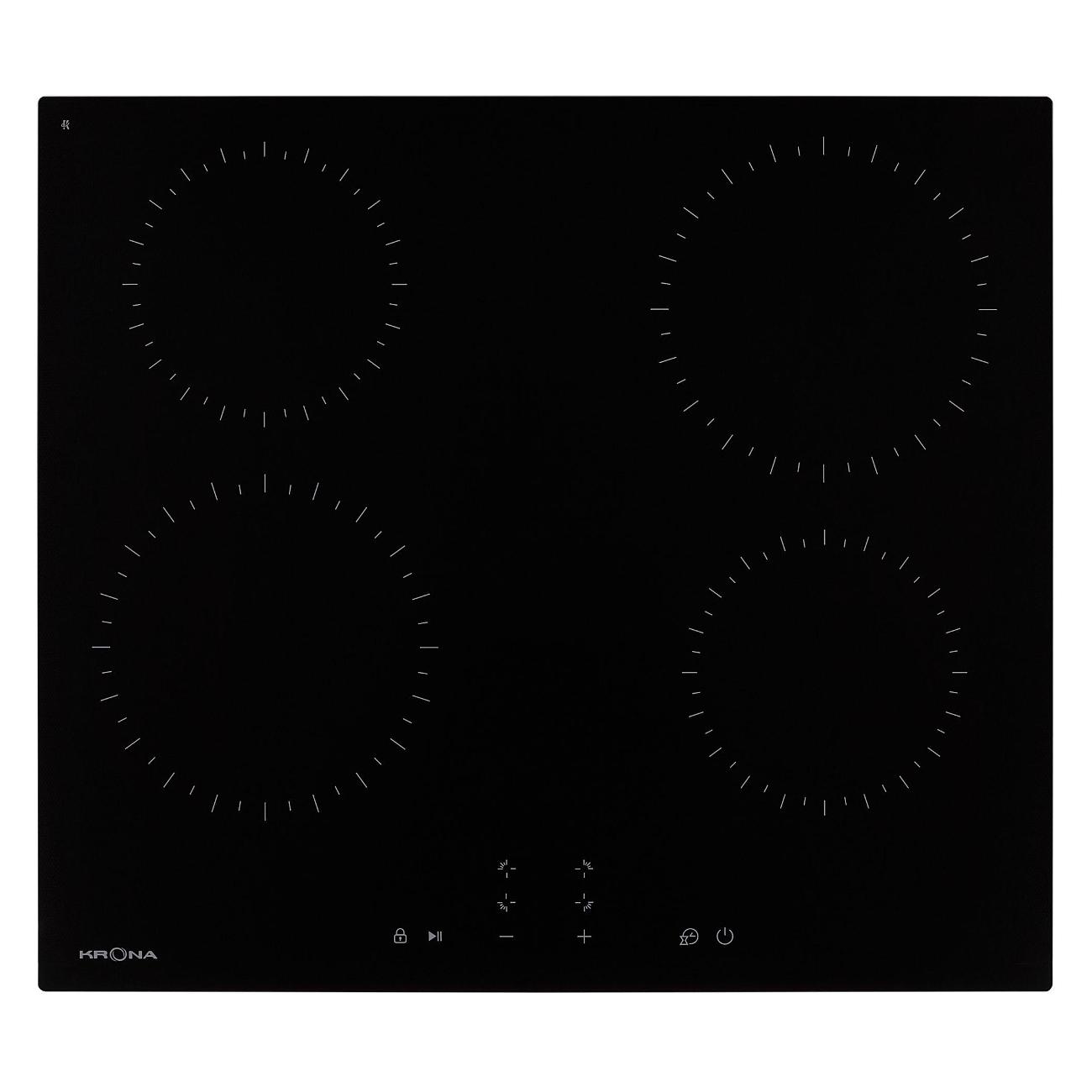 Изображение товара Встраиваемая электрическая панель Krona ZAUBER 60 BL TK