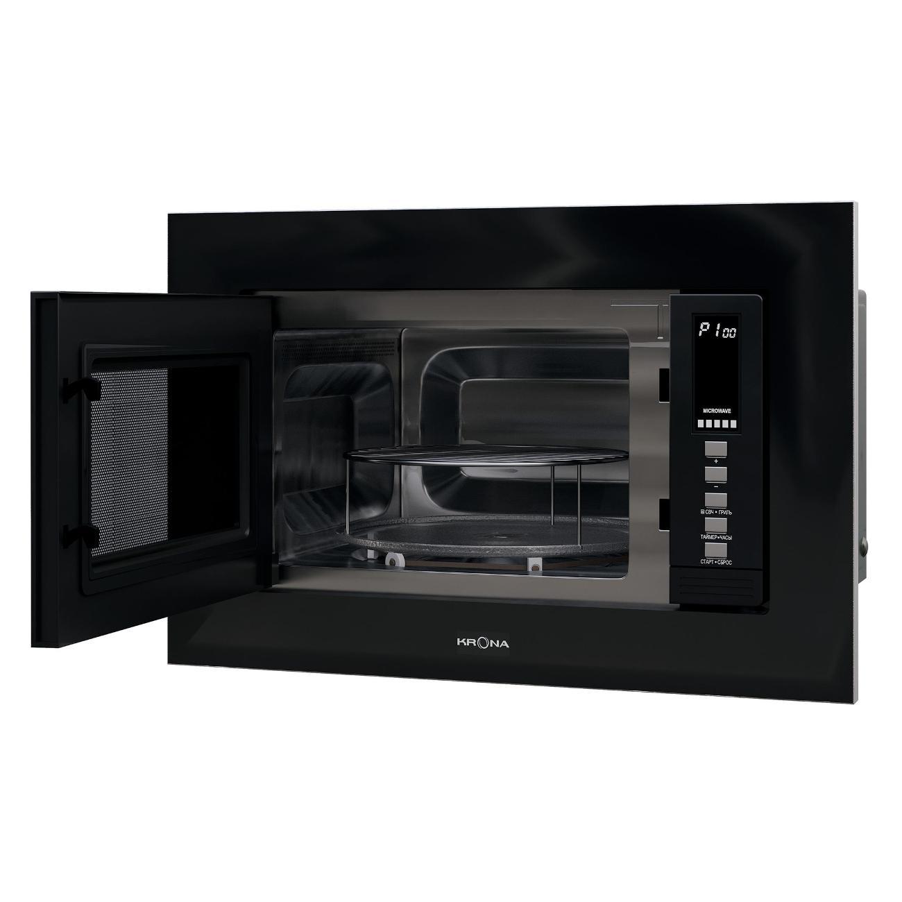 Изображение товара Встраиваемая микроволновая печь Krona LAUNE 60 BL K