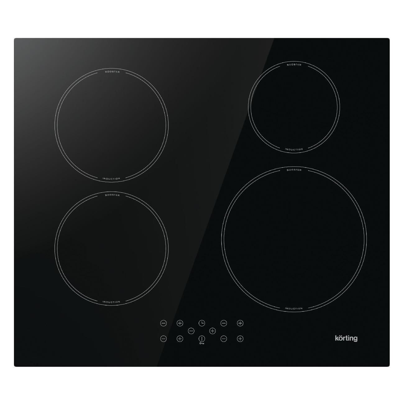 Изображение товара Встраиваемая индукционная панель независимая Korting HI 64044 B Изображение товара Встраиваемая индукционная панель независимая Korting HI 64044 B