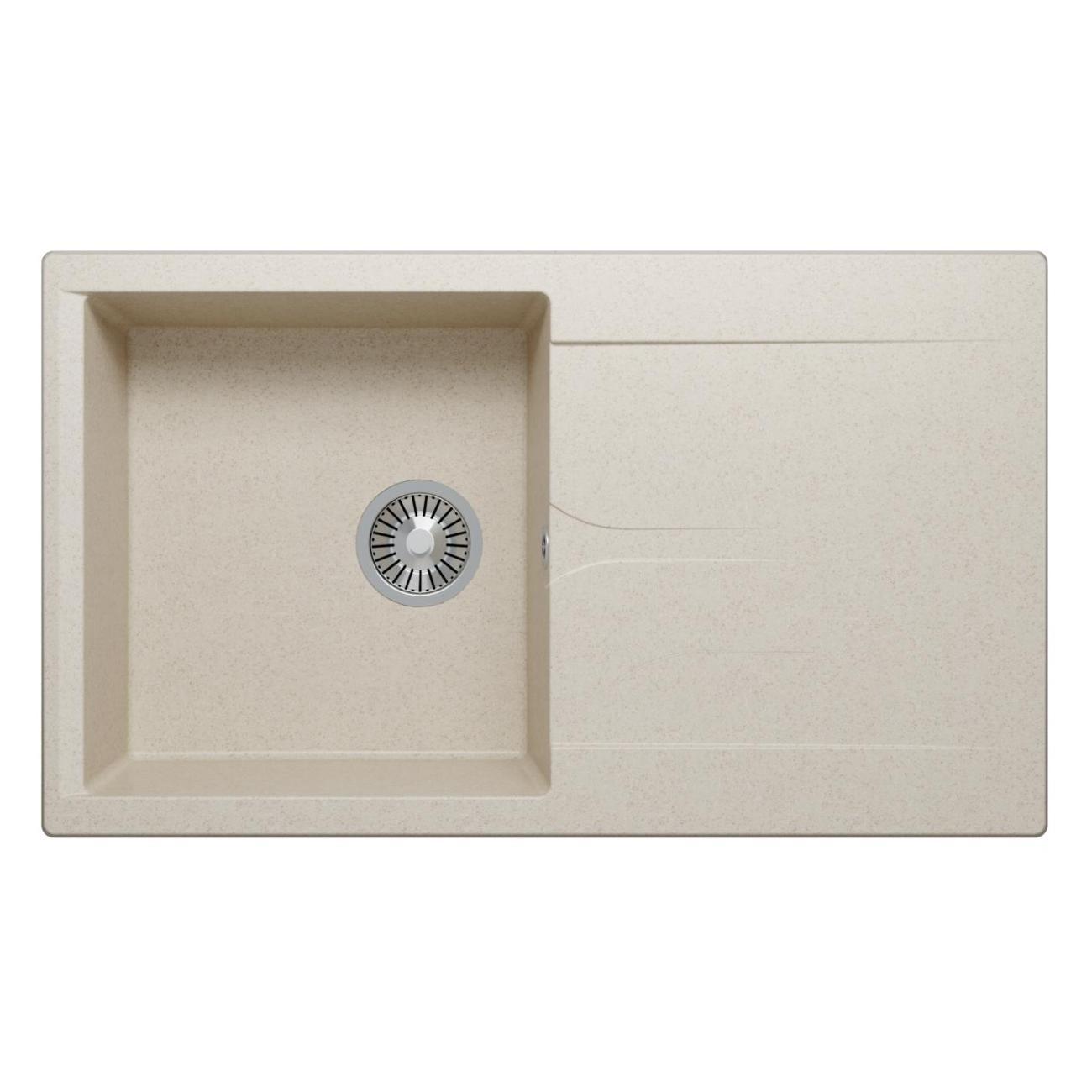 Изображение товара Мойка кухонная POLYGRAN GALS-860 (№327 Кремовая)