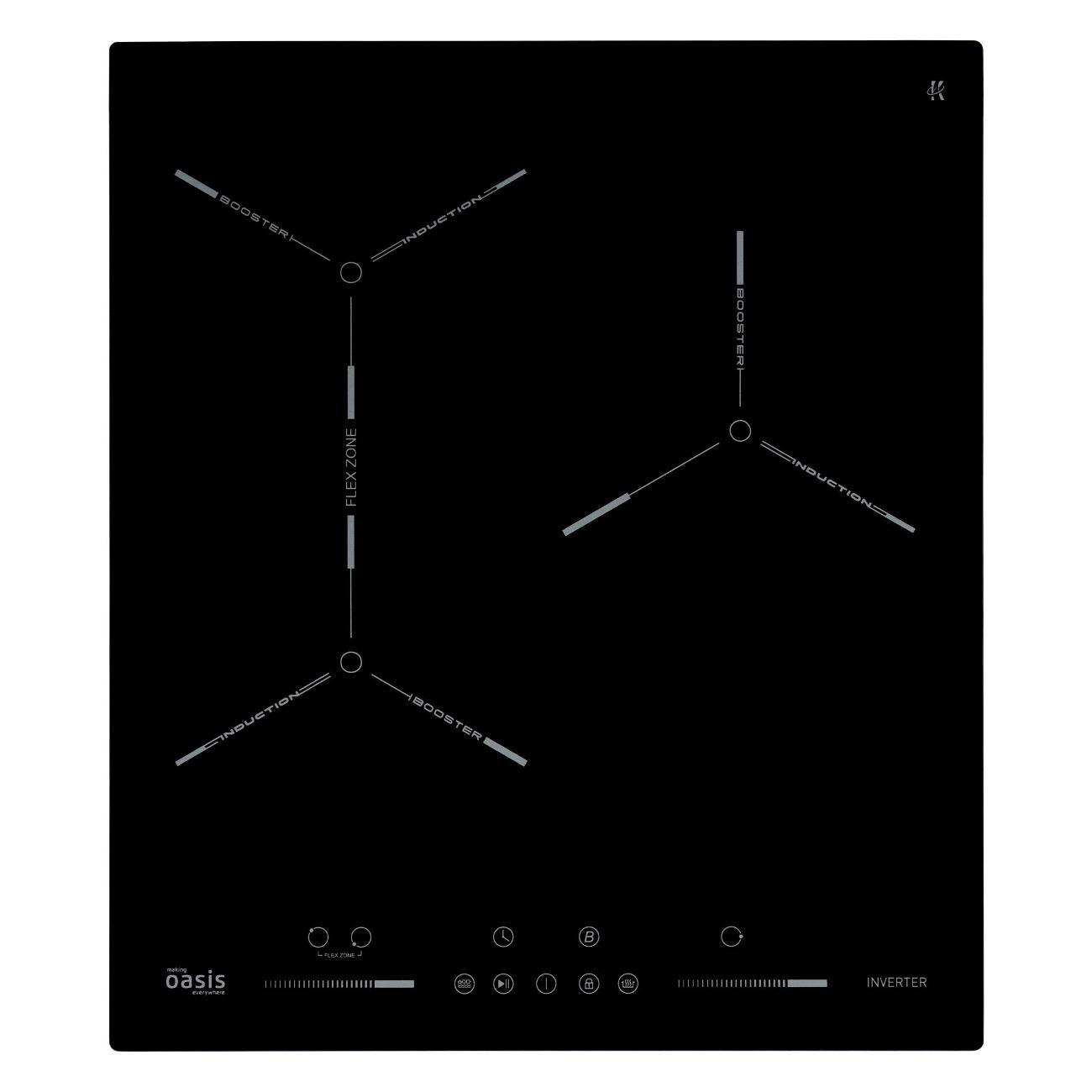 Изображение товара Встраиваемая индукционная панель независимая Oasis P-EBG