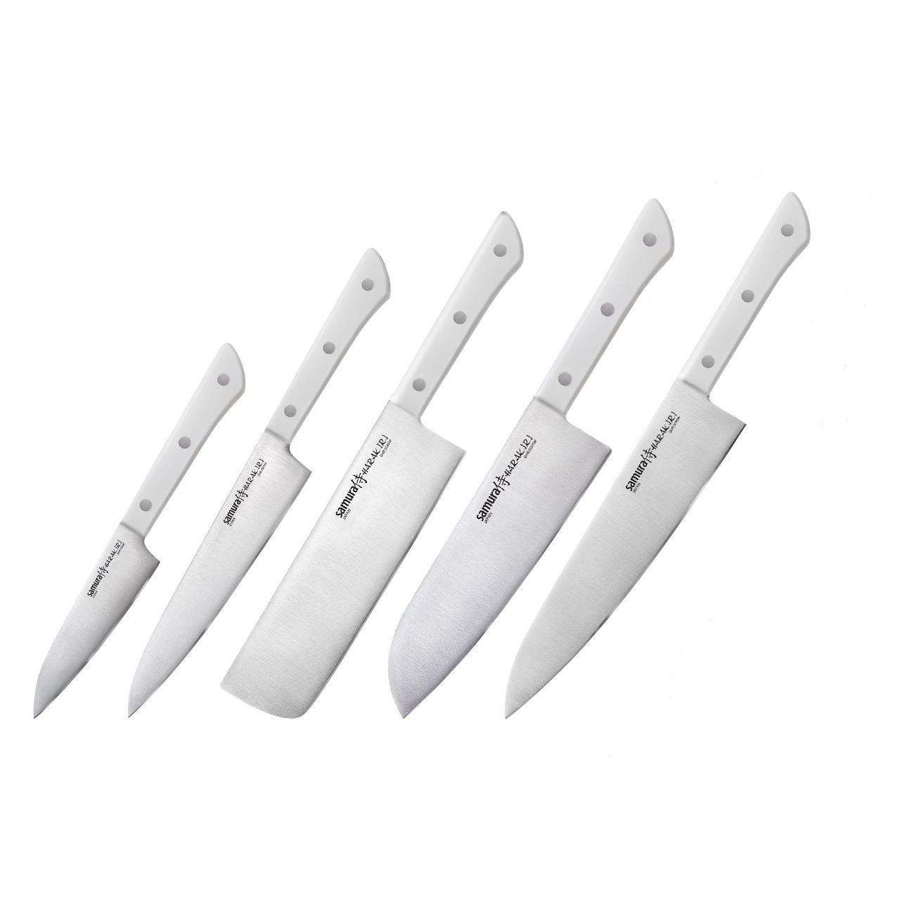 Изображение товара Набор ножей SAMURA Harakiri SHR-0250W/K