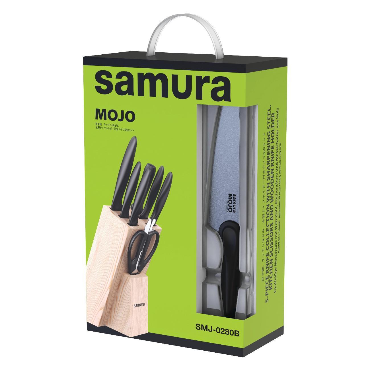 Изображение товара Набор ножей SAMURA Mojo SMJ-0280B/K