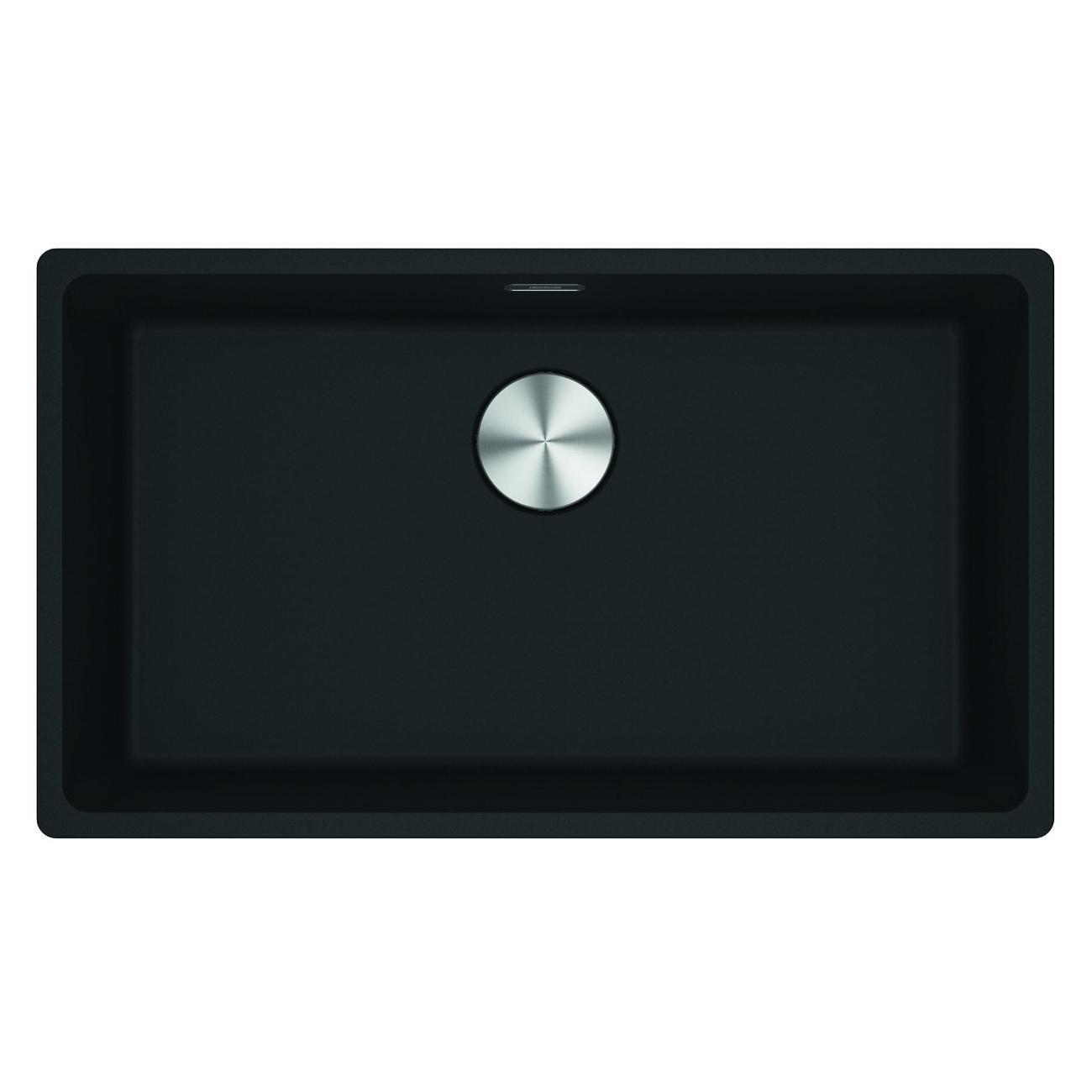 Изображение товара Мойка кухонная Franke MRG 110-72 черная матовая стоп-вентиль