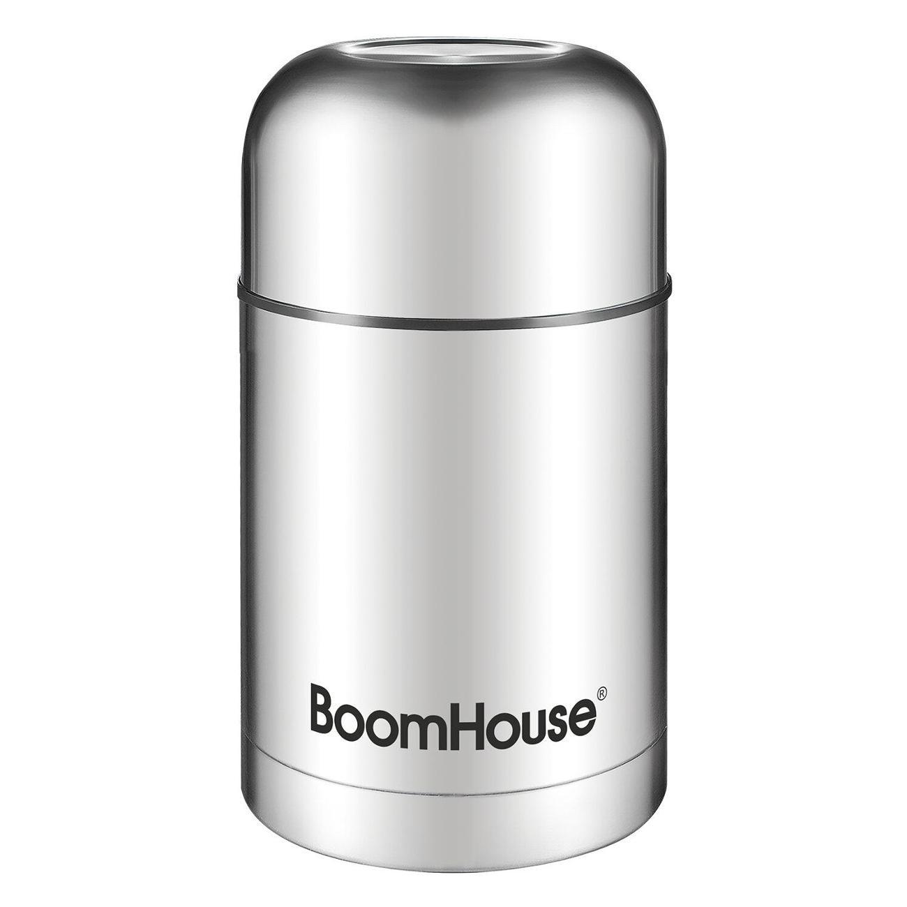 Изображение товара Термос BoomHouse WIDE с широким горлом, 0.8л серебро