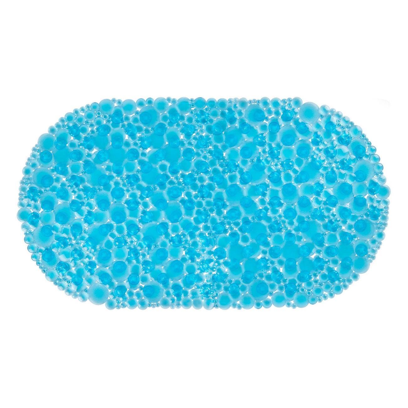 Изображение товара Коврик для ванной PRIMILA 68х37см Пузыри овальный голубой