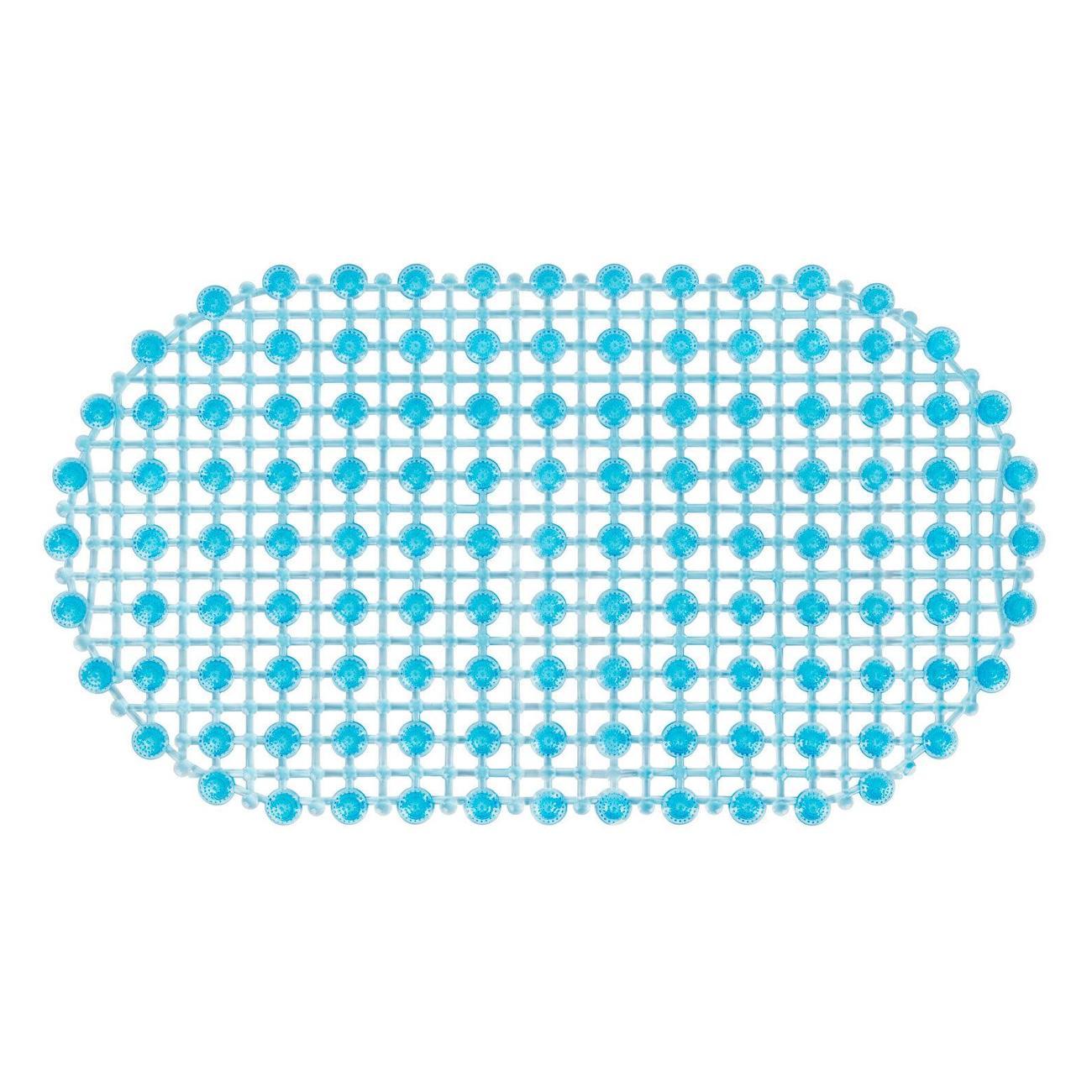 Изображение товара Коврик для ванной PRIMILA 68х39см Молекулы овальный голубой