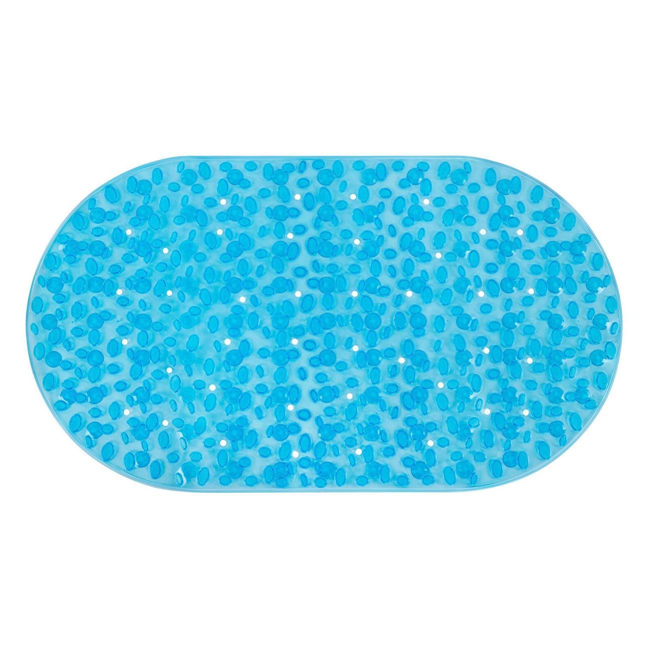 Изображение товара Коврик для ванной PRIMILA 69х40см Камешки овальный голубой