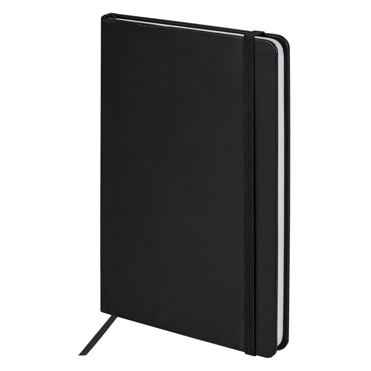 Изображение товара Блокнот для записей Brauberg А5 138x213мм Basic, под кожу, 80л, клетка, черный, 116227