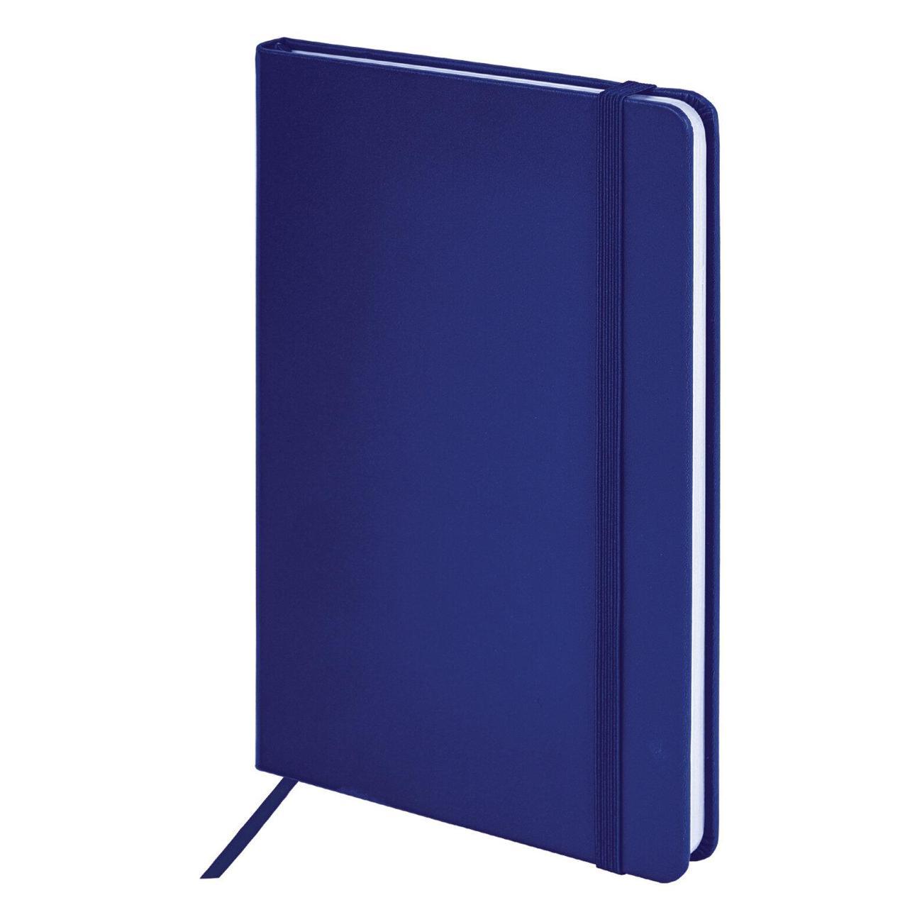 Изображение товара Блокнот для записей Brauberg А5 138x213мм Basic, под кожу, 80л, клетка, синий, 116229