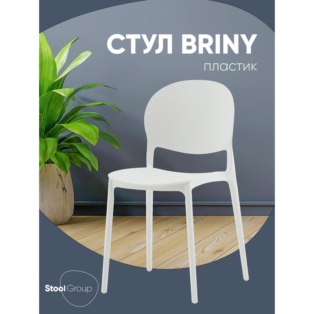 Изображение товара Стул Stool Group для кухни обеденный Briny, пластик белый