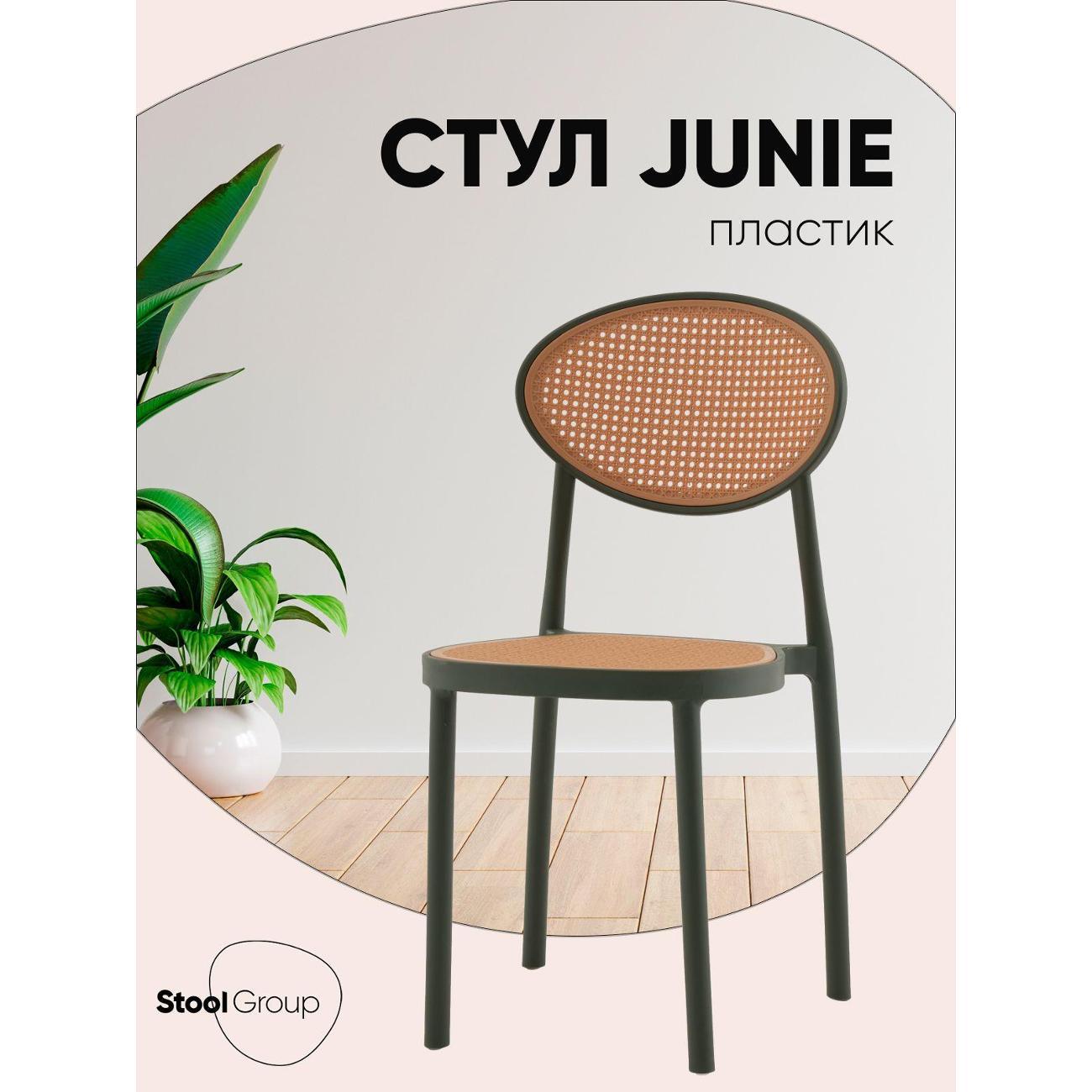 Изображение товара Стул Stool Group Junie, пластиковый, зелёный